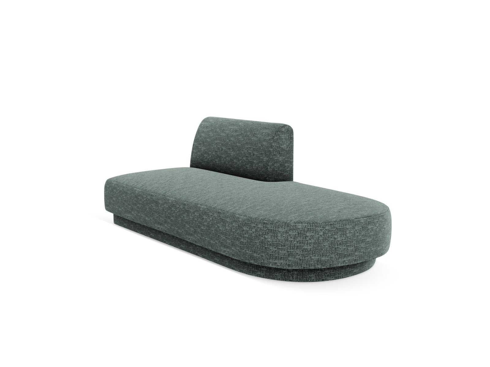 Miley Sitting Module Open rechts 2 Sitzer in Petrol präsentiert im Onlineshop von KAQTU Design AG. Modulares Sofa ist von Micadoni