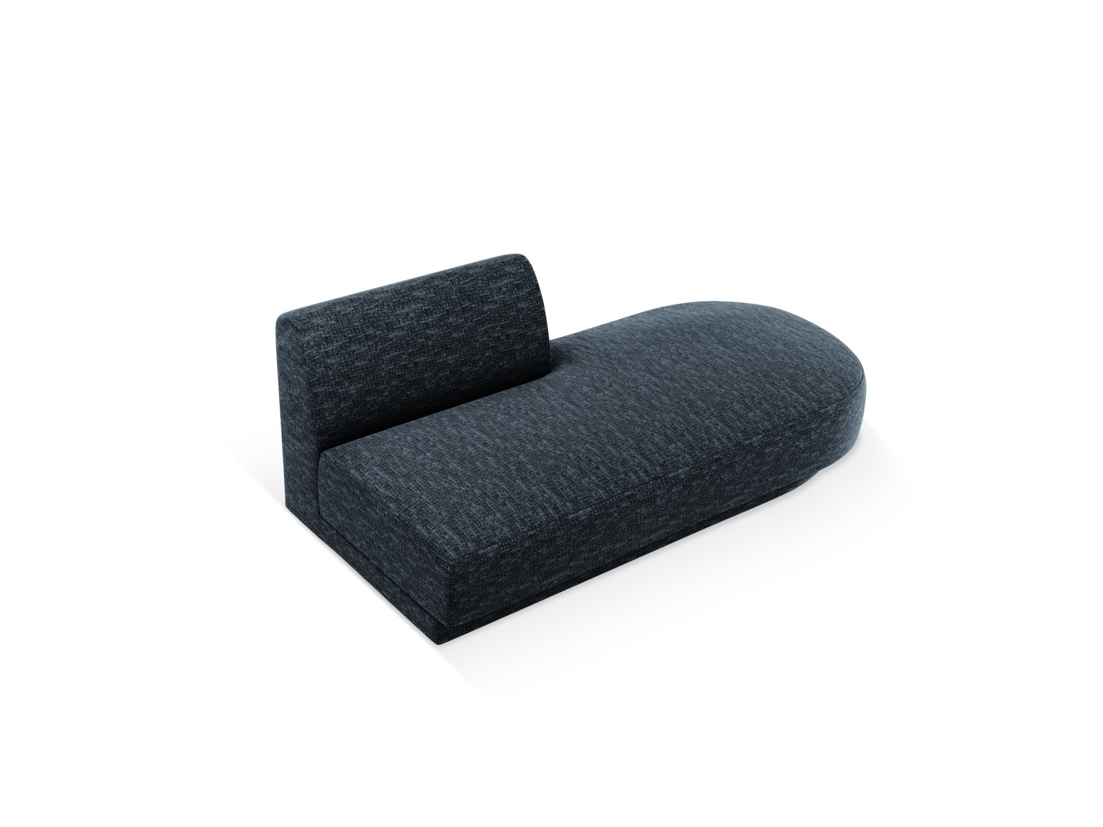 Modernes 2-Sitzer Sofa Miley Sitting Module Open rechts in Royal Blue-Haga, perfekt für kreative Raumgestaltungen und gemütliche Sitzgelegenheiten.
