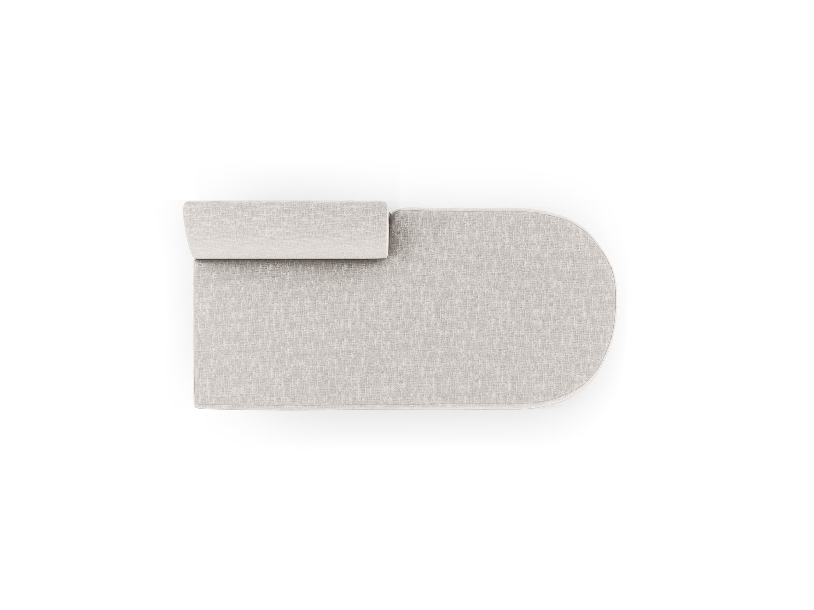 Miley Sitting Module Open rechts 2 Sitzer in Light Grey präsentiert im Onlineshop von KAQTU Design AG. Modulares Sofa ist von Micadoni