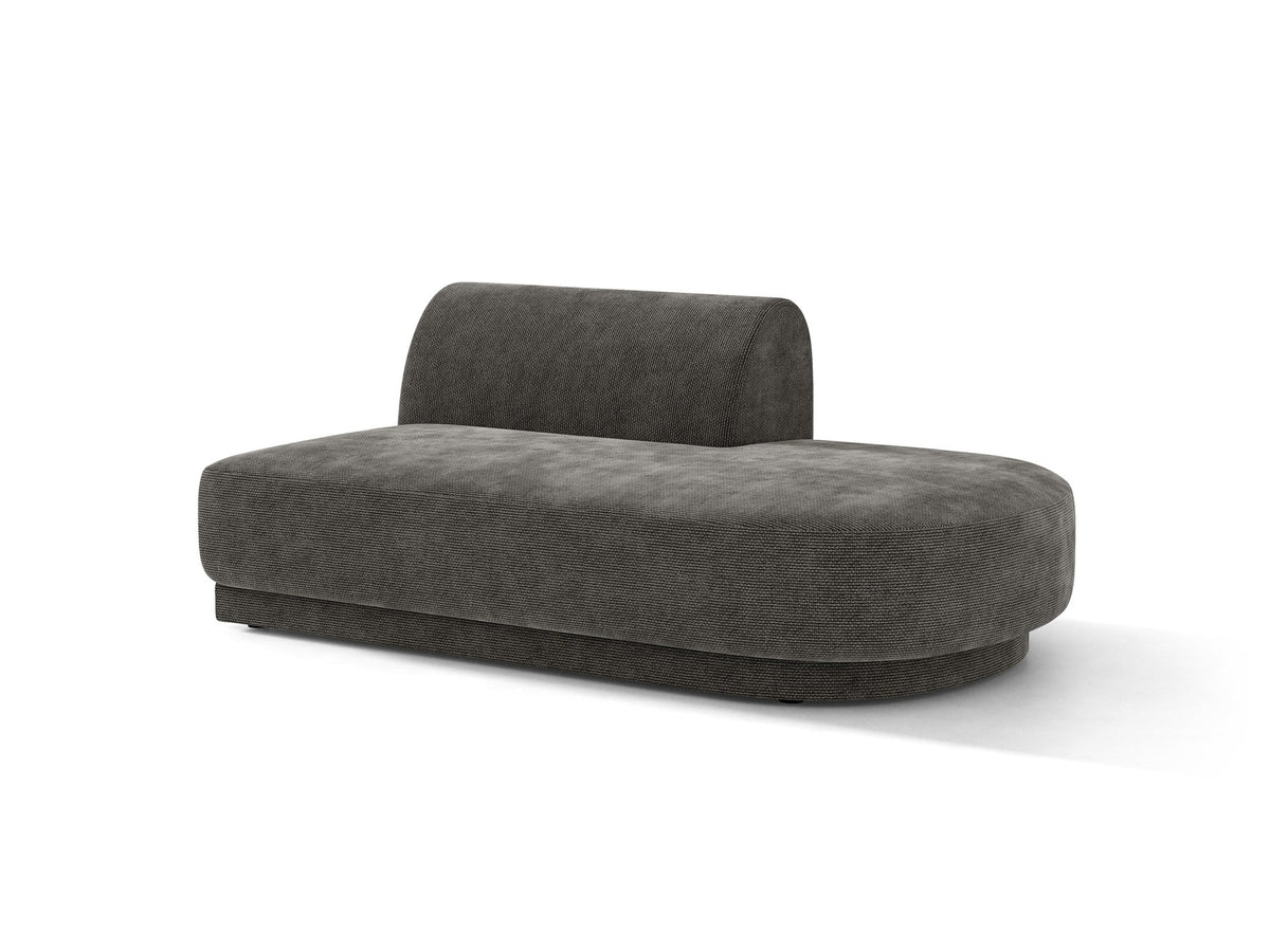 Miley Sitting Module Open rechts 2 Sitzer in Grey-Haga präsentiert im Onlineshop von KAQTU Design AG. Modulares Sofa ist von Micadoni