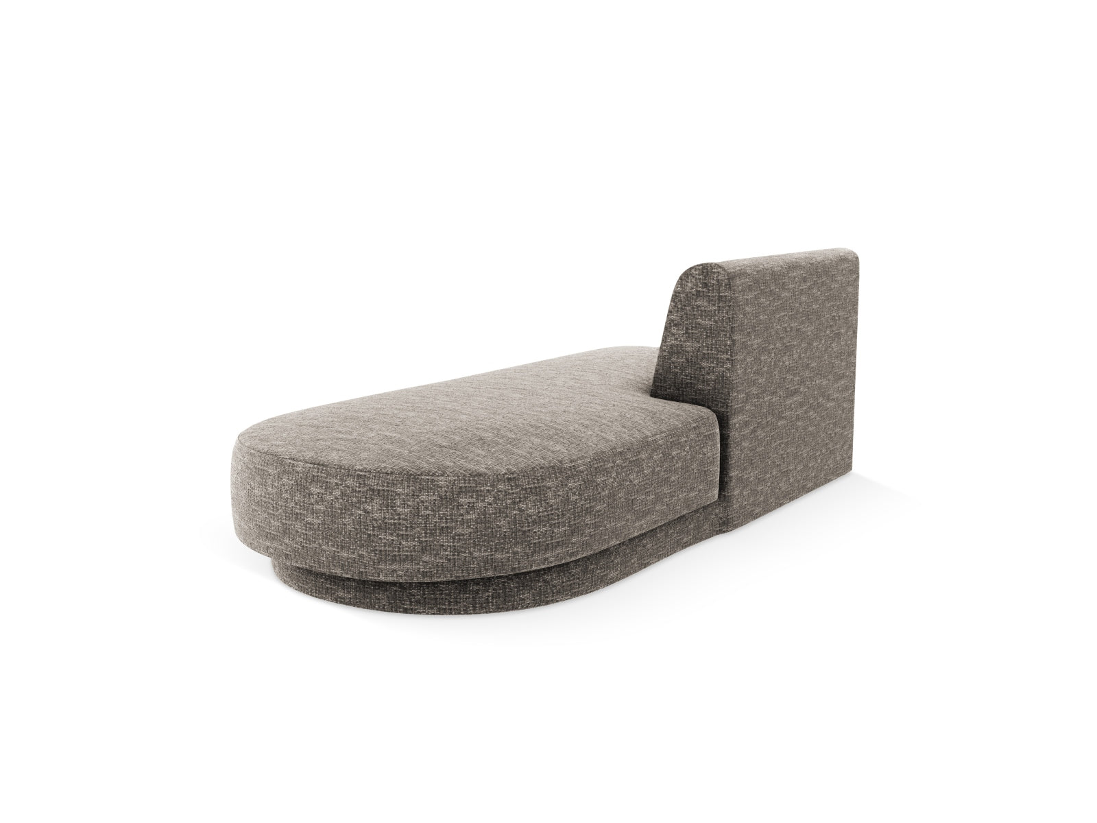 Miley Sitting Module Open rechts 2 Sitzer in stilvollem Grau, ideal für moderne Wohnräume. Flexibles modulares Sofa von Micadoni.