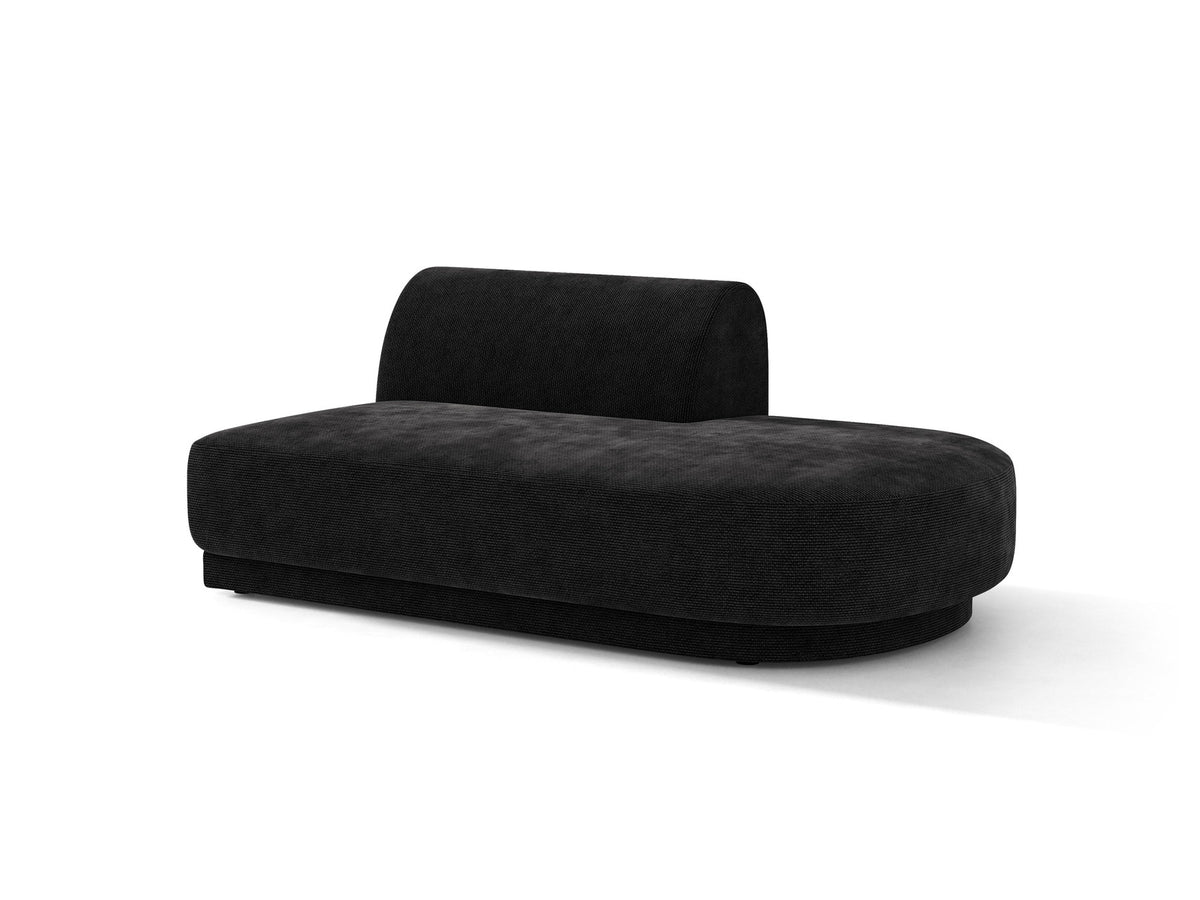 Miley Sitting Module Open rechts 2 Sitzer in Black-Haga präsentiert im Onlineshop von KAQTU Design AG. Modulares Sofa ist von Micadoni