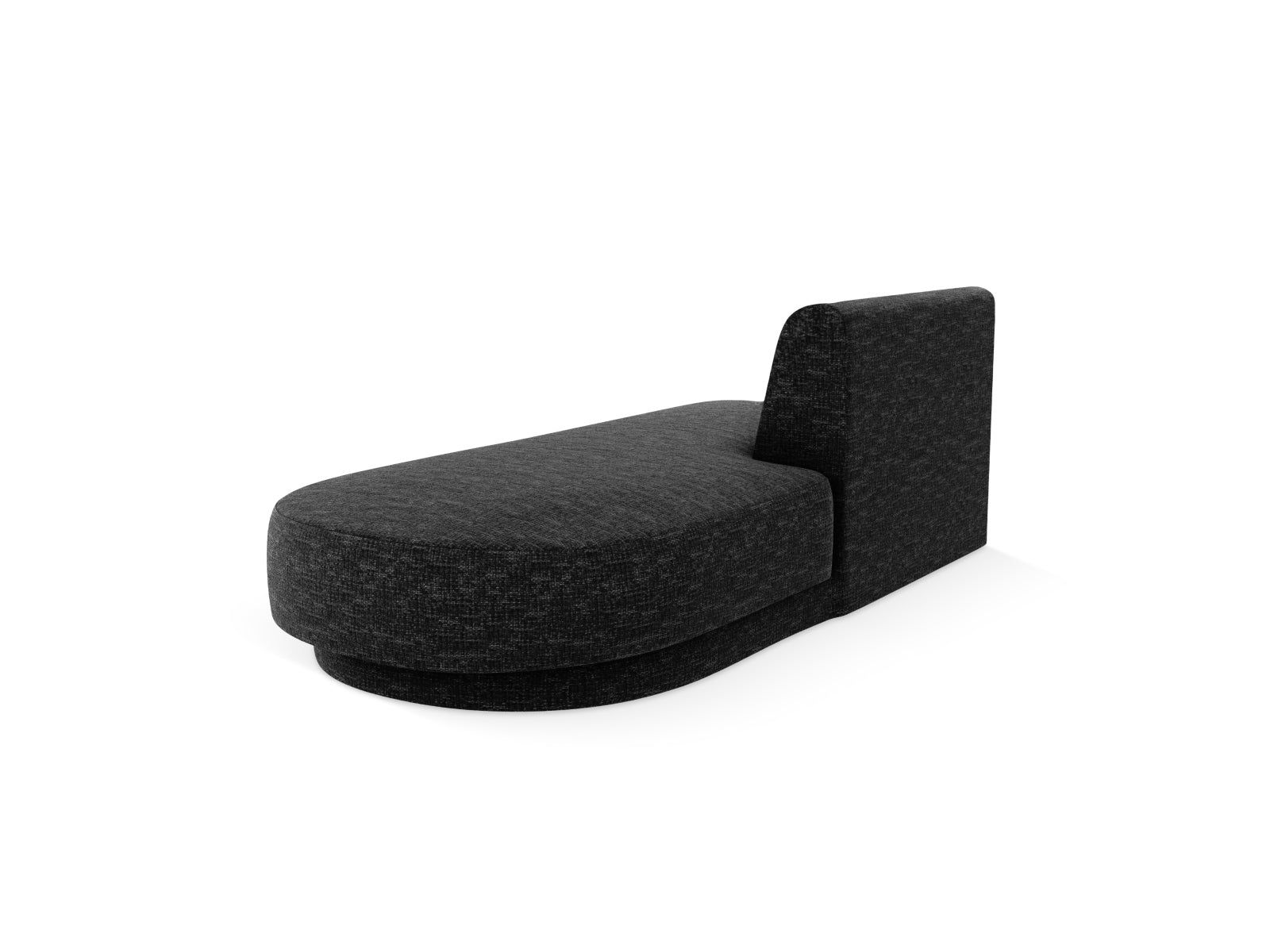 Elegantes Miley Sitting Module Open rechts, 2-Sitzer in stilvollem Schwarz, ideal für moderne Wohnräume und vielseitige Sofa-Arrangements.