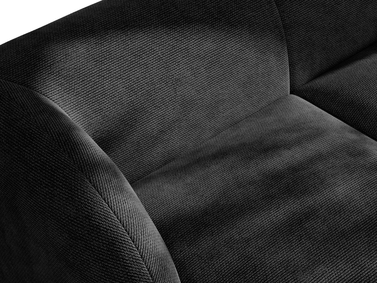Miley Sitting Module Open rechts 2 Sitzer in Black-Haga präsentiert im Onlineshop von KAQTU Design AG. Modulares Sofa ist von Micadoni