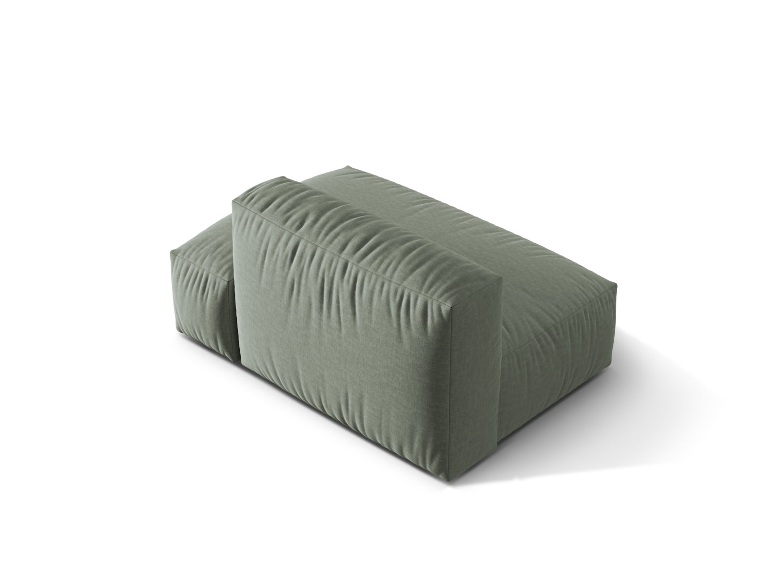 Modernes 2-Sitzer Sofa Martina in Moss Green-Boston, perfekt für gemütliche Ecken und stilvolle Akzente in Ihrem Zuhause.