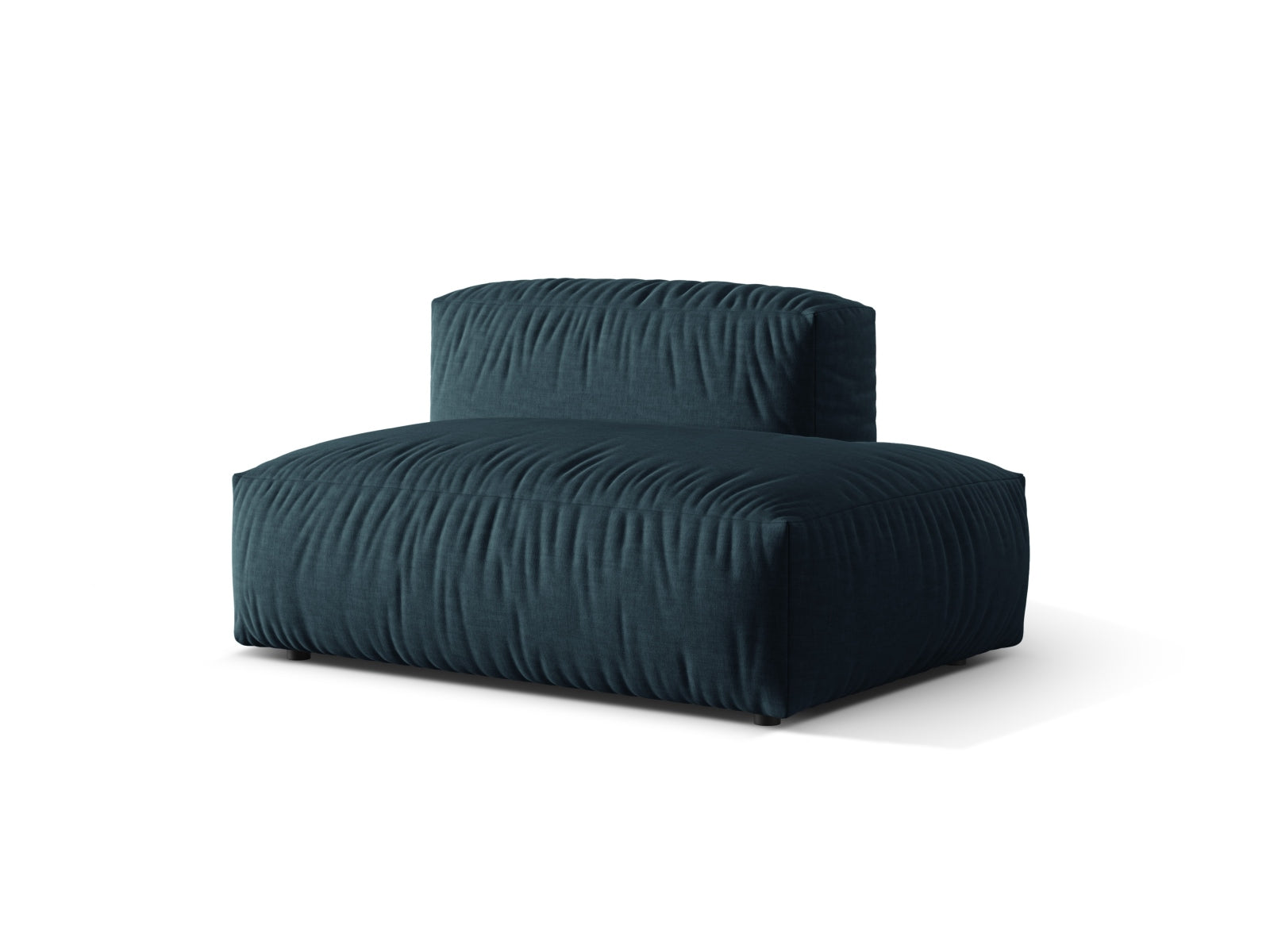 Elegantes Martina Sofa rechts im 2-Sitzer-Design, in stilvollem Blue Jeans-Boston, ideal für moderne Wohnräume.