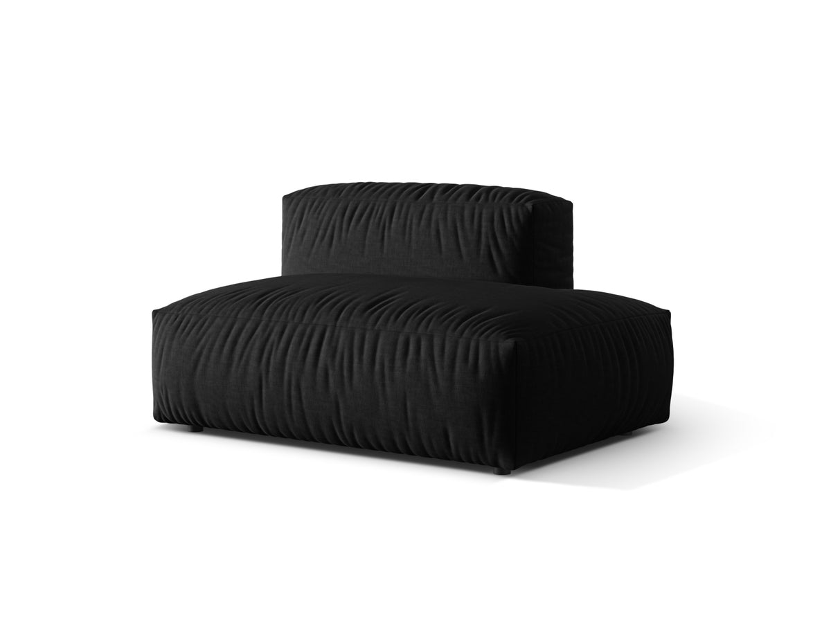 Martina Sofa rechts 2 Sitzer in Black-Boston präsentiert im Onlineshop von KAQTU Design AG. L-Sofa rechts ist von Micadoni