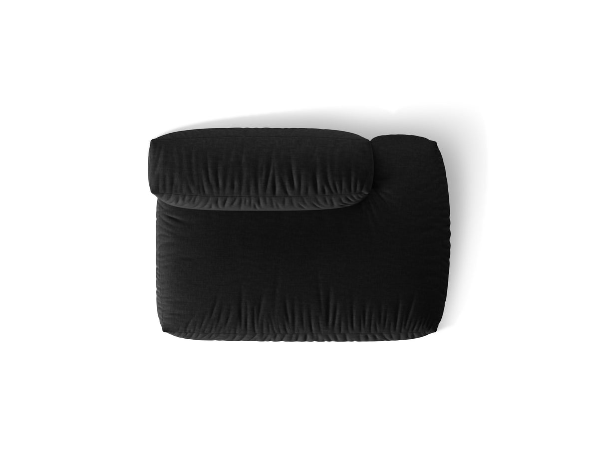 Martina Sofa rechts 2 Sitzer in Black-Boston präsentiert im Onlineshop von KAQTU Design AG. L-Sofa rechts ist von Micadoni