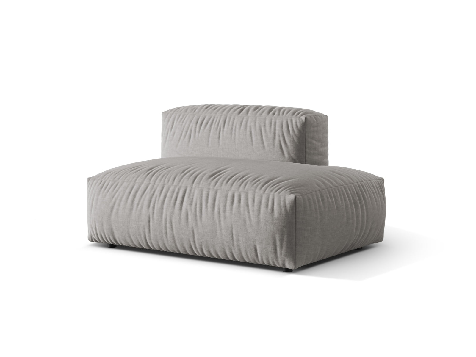 Modernes 2-Sitzer Sofa Martina in hellem Grau, perfekt für gemütliche Wohnzimmer. Hochwertige Materialien und elegantes Design von Micadoni.