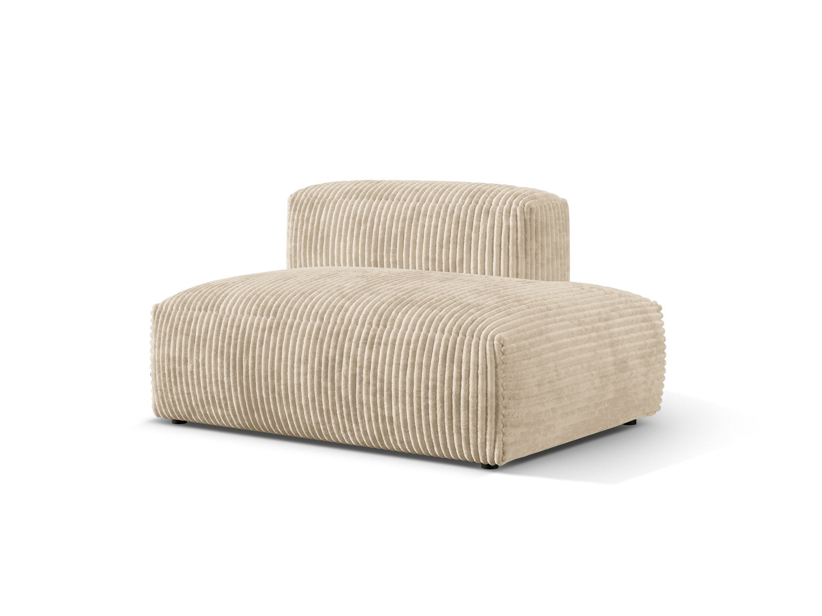 Elegantes Martina Sofa rechts 2 Sitzer in sanftem Light Beige-Tilia, ideal für stilvolle Wohnräume. Hochwertige Verarbeitung von Micadoni.