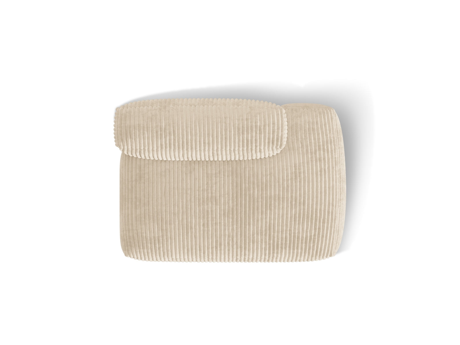 Elegantes Martina Sofa rechts 2 Sitzer in sanftem Light Beige-Tilia, ideal für stilvolle Wohnräume. Hochwertige Verarbeitung von Micadoni.