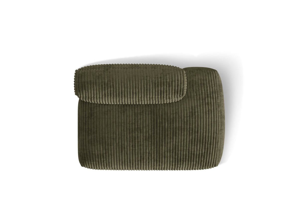 Martina Sofa rechts 2 Sitzer in Moss Green-Tilia präsentiert im Onlineshop von KAQTU Design AG. L-Sofa rechts ist von Micadoni