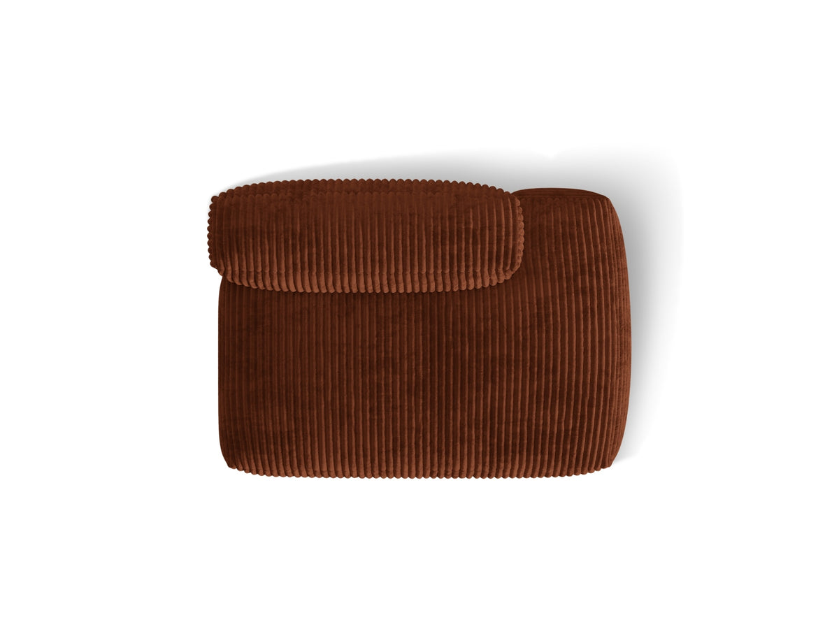 Martina Sofa rechts 2 Sitzer in Brick-Tilia präsentiert im Onlineshop von KAQTU Design AG. L-Sofa rechts ist von Micadoni