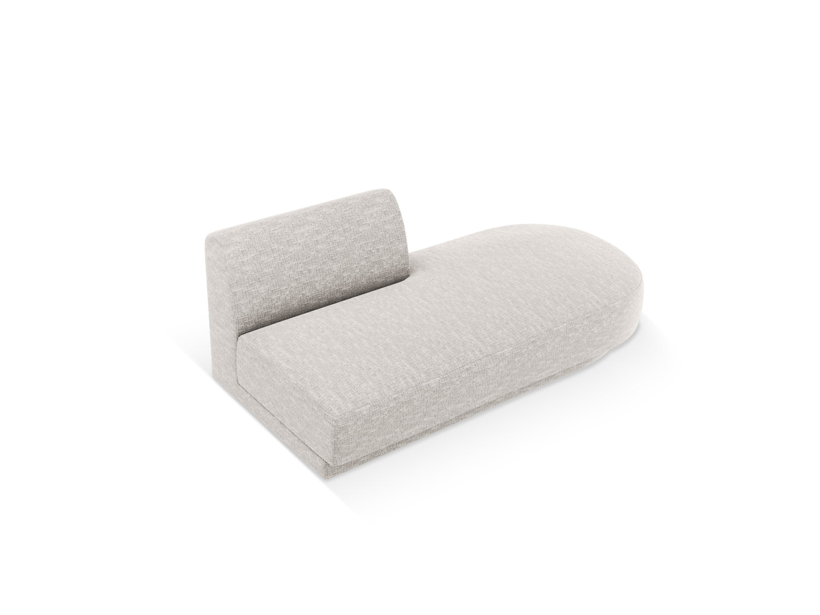 Stylisches 2-Sitzer Miley Sitting Module Open rechts in Silver-Eden, perfekt für kreative Raumkonzepte und zeitgemäße Einrichtung.