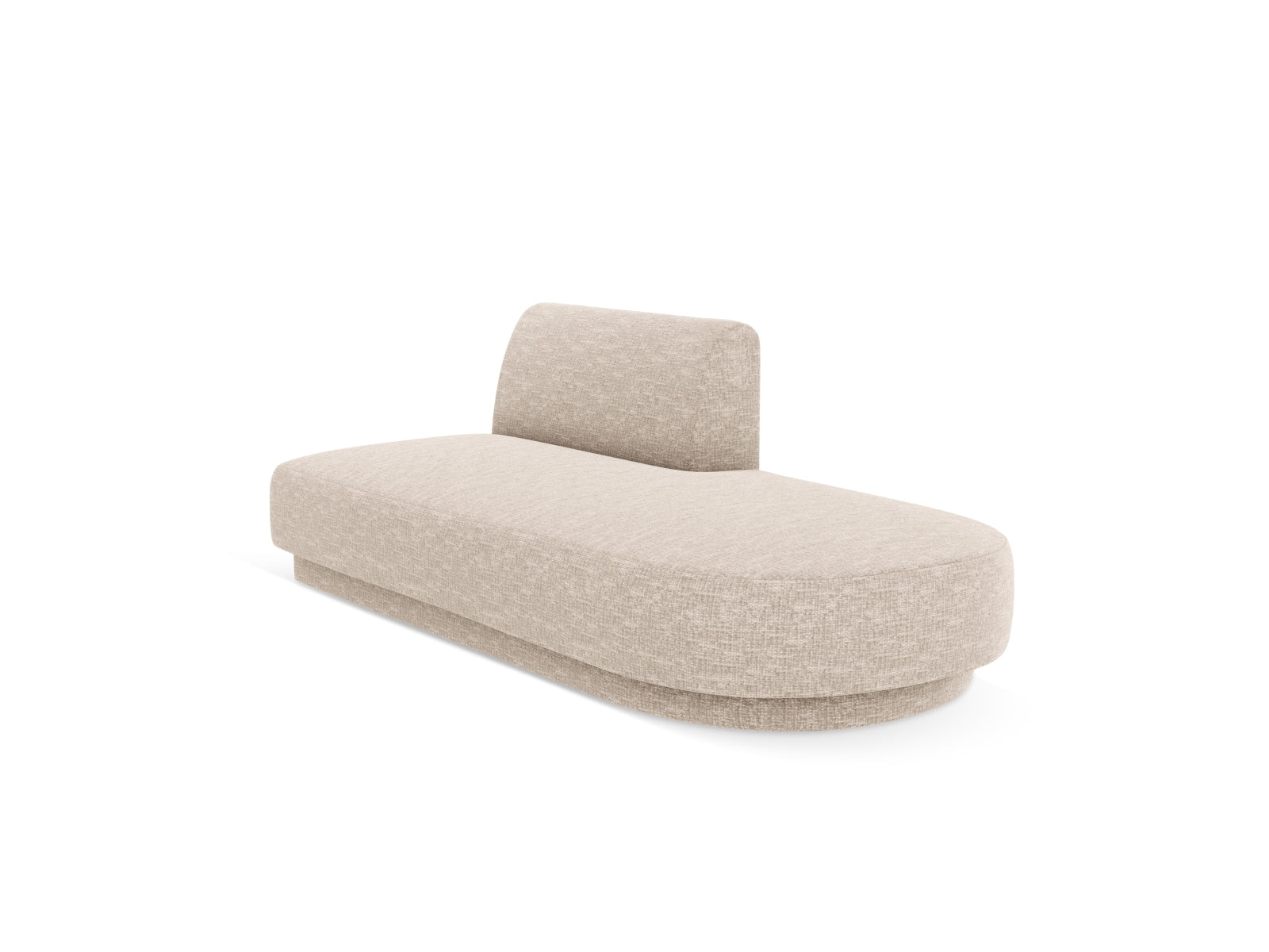 Miley Sitting Module Open rechts 2 Sitzer in Beige präsentiert im Onlineshop von KAQTU Design AG. Modulares Sofa ist von Micadoni
