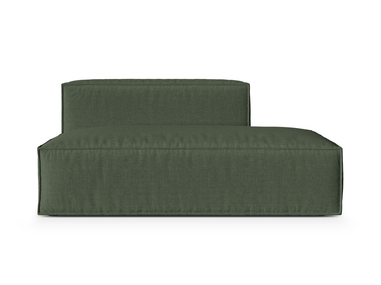 Modulares 3-Sitzer Sofa Nuria mit offener rechter Seite, perfekt für stilvolle Wohnräume. Hoher Sitzkomfort und modernes Design vereinen sich.