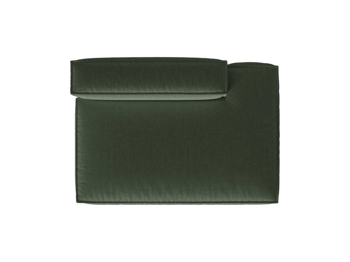 3-Sitzer Modular Sofa Open end rechts Nuria in Moss Green-Liberty präsentiert im Onlineshop von KAQTU Design AG. 3er Sofa ist von Micadoni