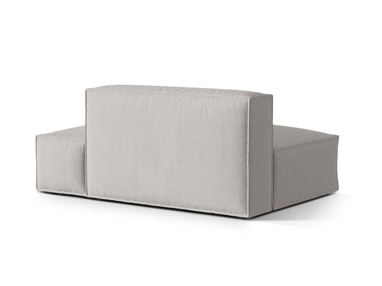 Modulares 3-Sitzer Sofa Nuria mit offener rechter Seite, perfekt für zeitgemäße Wohnräume. Komfortabel und ansprechend für gemütliche Abende.