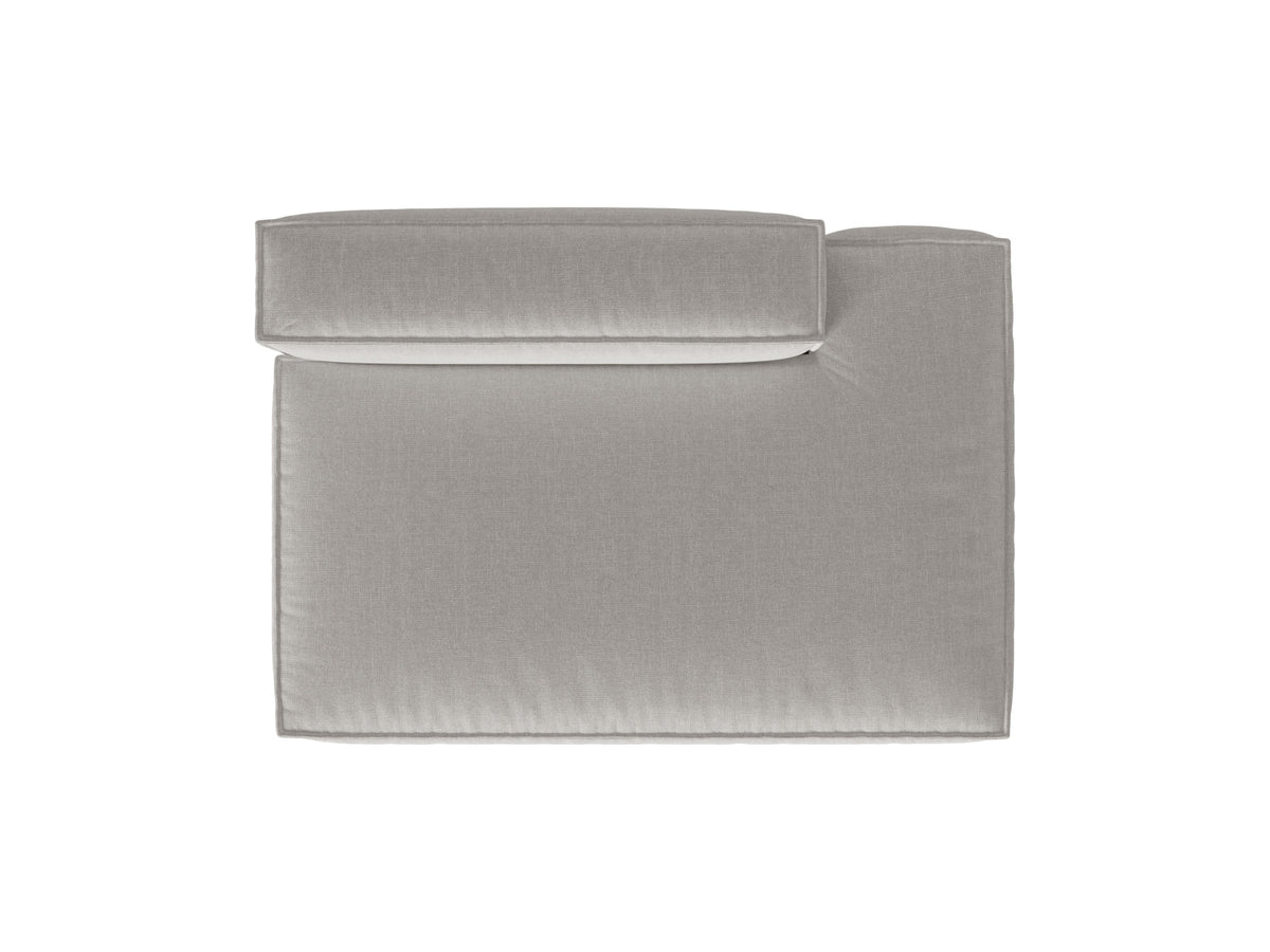 3-Sitzer Modular Sofa Open end rechts Nuria in Light Grey-Liberty präsentiert im Onlineshop von KAQTU Design AG. 3er Sofa ist von Micadoni