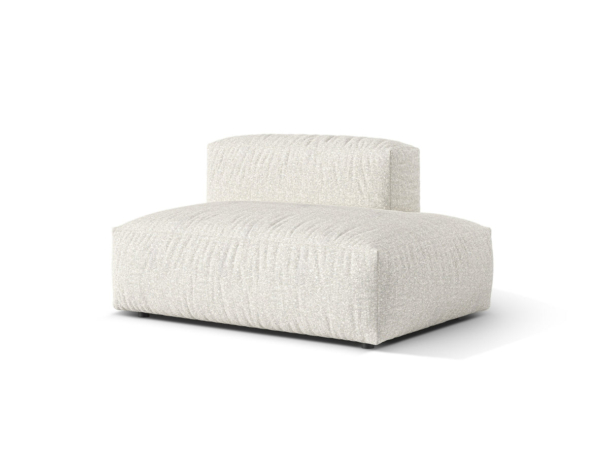2-Sitzer Rechtssofa Martina in Grey Beige Melange-Monet präsentiert im Onlineshop von KAQTU Design AG. Modulares Sofa ist von Micadoni