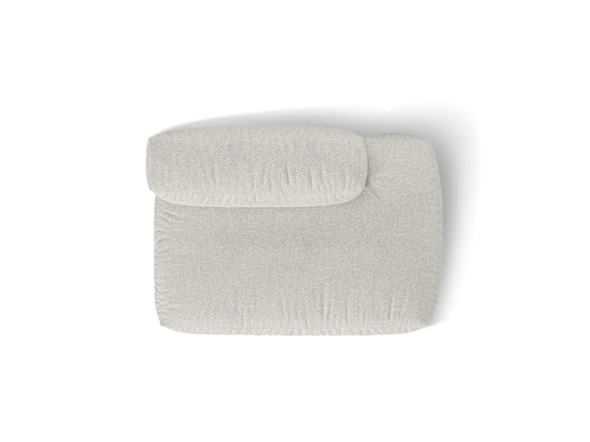 2-Sitzer Rechtssofa Martina in Grey Beige Melange-Monet präsentiert im Onlineshop von KAQTU Design AG. Modulares Sofa ist von Micadoni