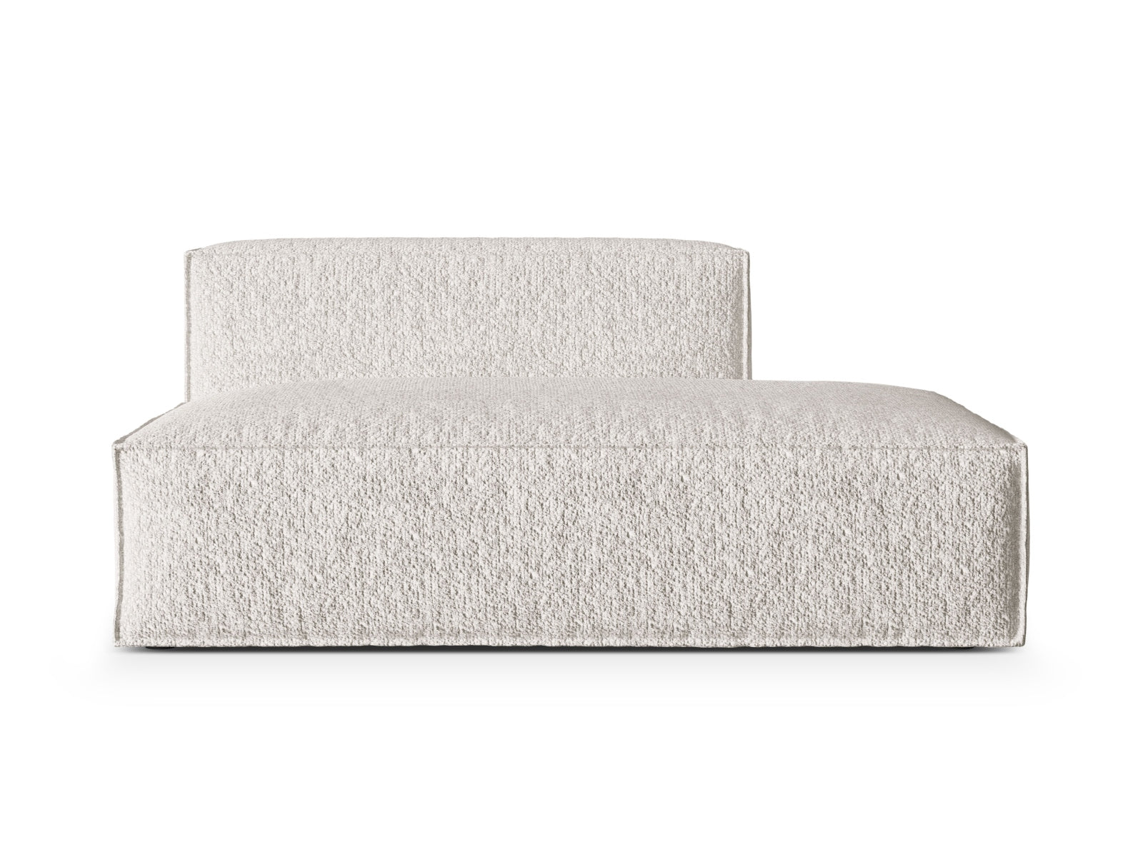 Nuria Boucle rechts Modular Sofa 3 Sitzer in Grey Beige Melange präsentiert im Onlineshop von KAQTU Design AG. Modulares Sofa ist von Micadoni