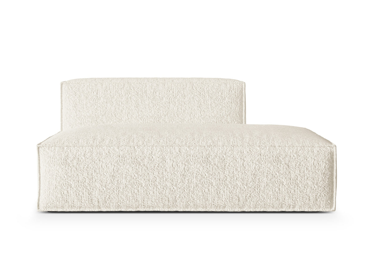 Nuria Boucle rechts Modular Sofa 3 Sitzer in Ivory-Monet präsentiert im Onlineshop von KAQTU Design AG. Modulares Sofa ist von Micadoni