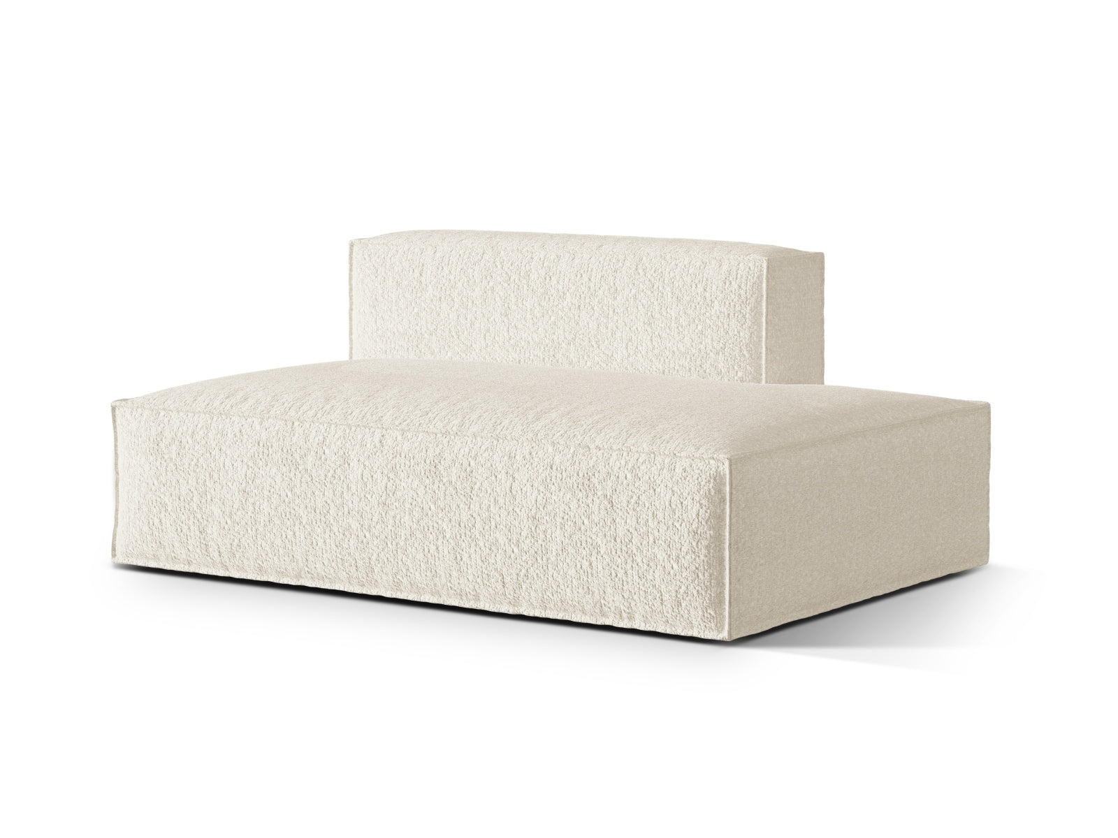 Stilvolles Nuria Boucle 3-Sitzer Sofa in Ivory-Monet, ideal für moderne Wohnräume. Vielseitiges, anpassbares Design von Micadoni.