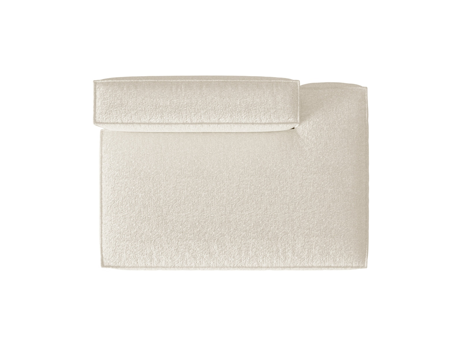 Stilvolles Nuria Boucle 3-Sitzer Sofa in Ivory-Monet, ideal für moderne Wohnräume. Vielseitiges, anpassbares Design von Micadoni.