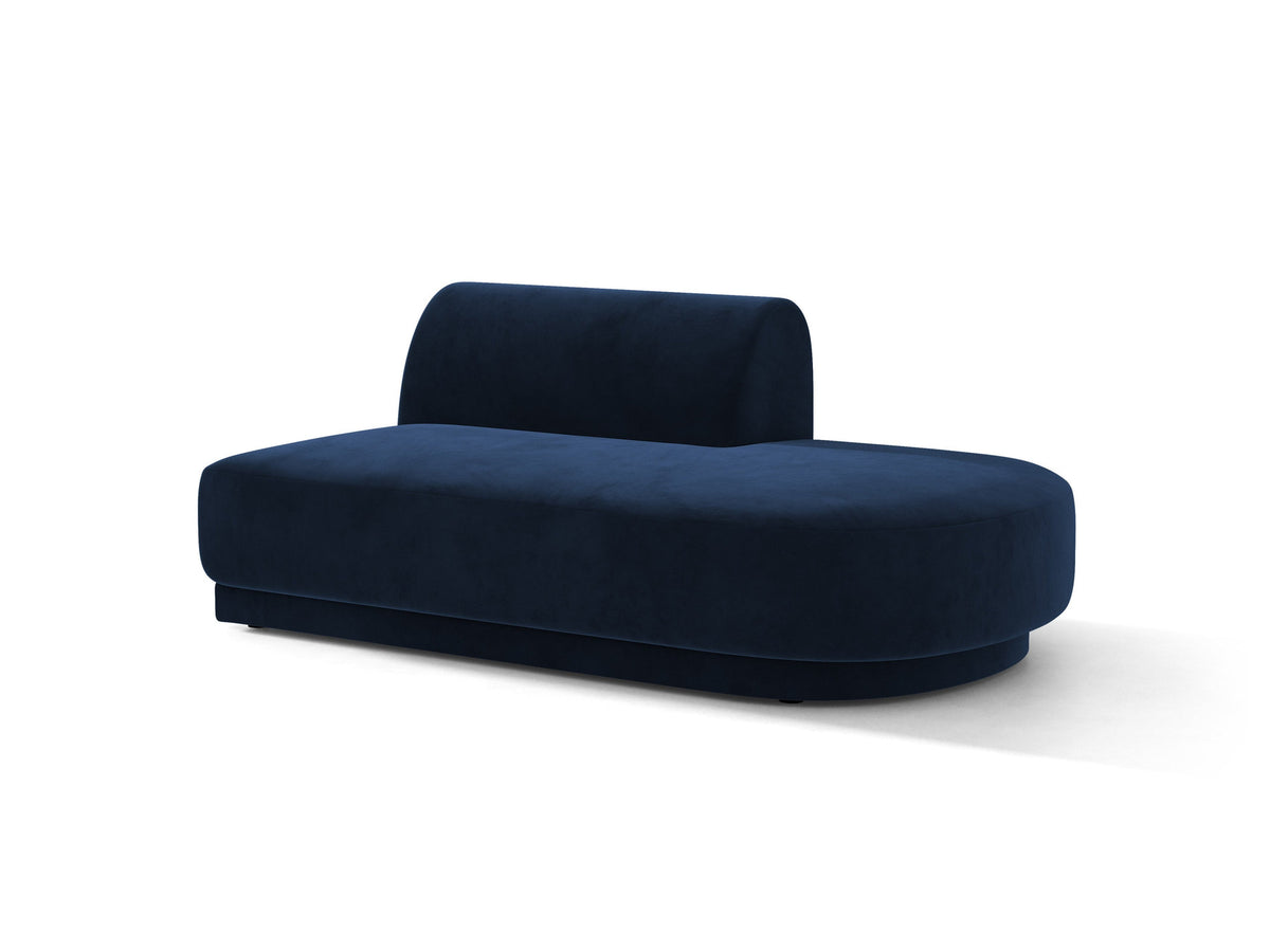 Miley Sitting Module Open rechts 2 Sitzer in Royal Blue-Bluvel präsentiert im Onlineshop von KAQTU Design AG. Modulares Sofa ist von Micadoni