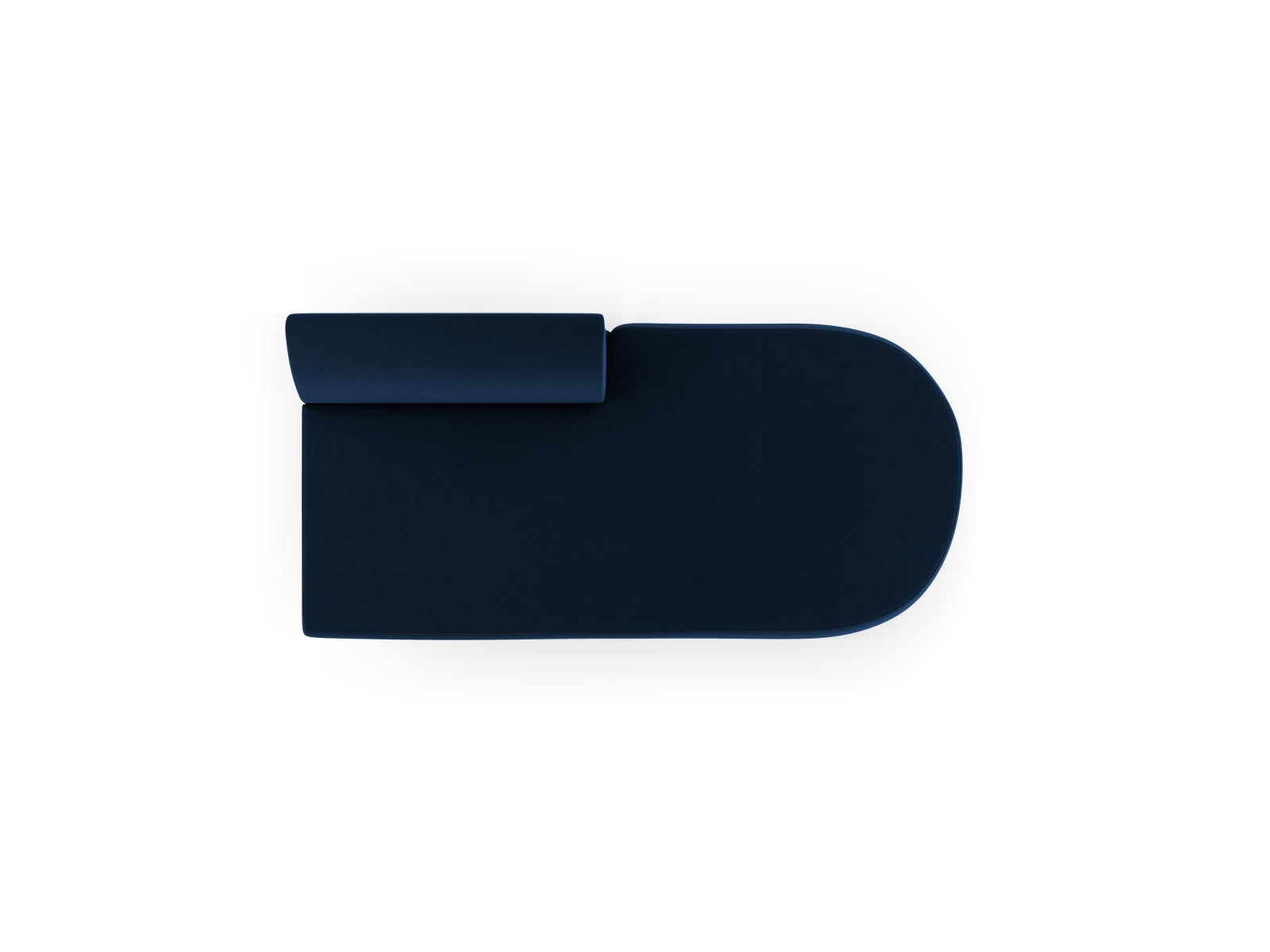 Modulares Sofa Miley in Royal Blue, 2-Sitzer mit offener Seite, ideal für kreative Raumgestaltungen und gemütliche Sitzgelegenheiten.