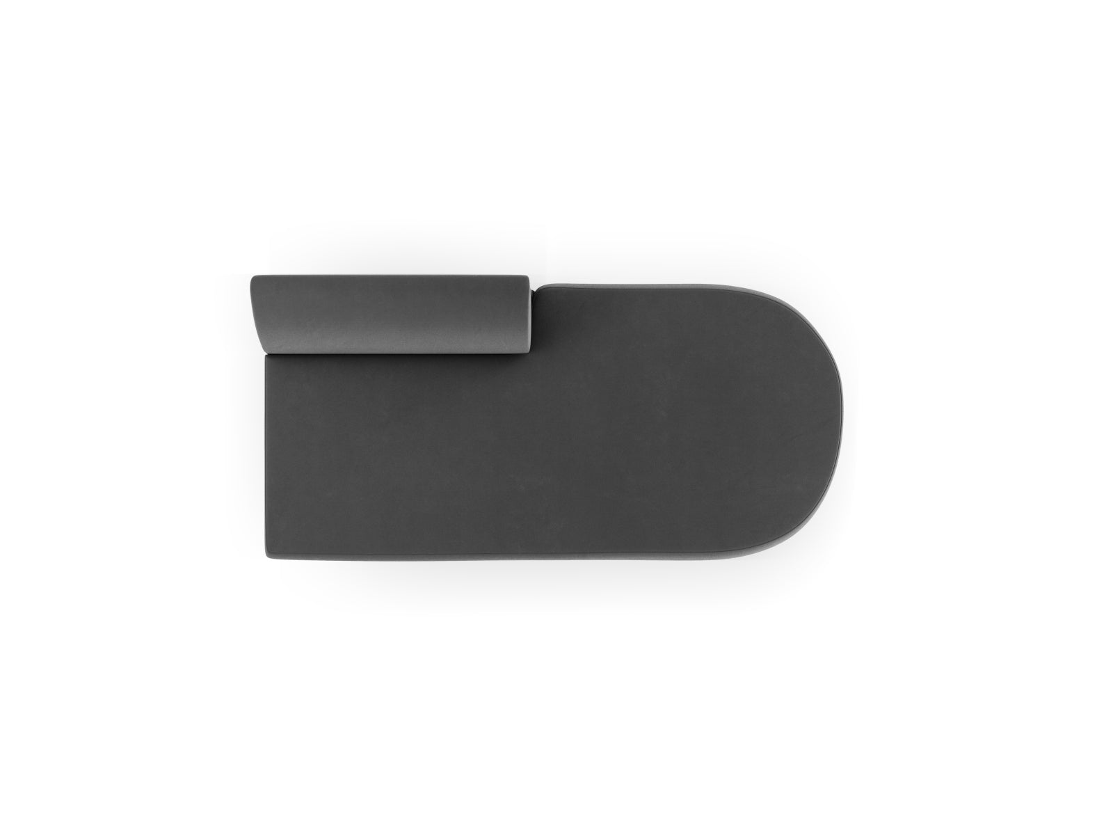 Miley Sitting Module Open rechts 2 Sitzer in Grey präsentiert im Onlineshop von KAQTU Design AG. Modulares Sofa ist von Micadoni