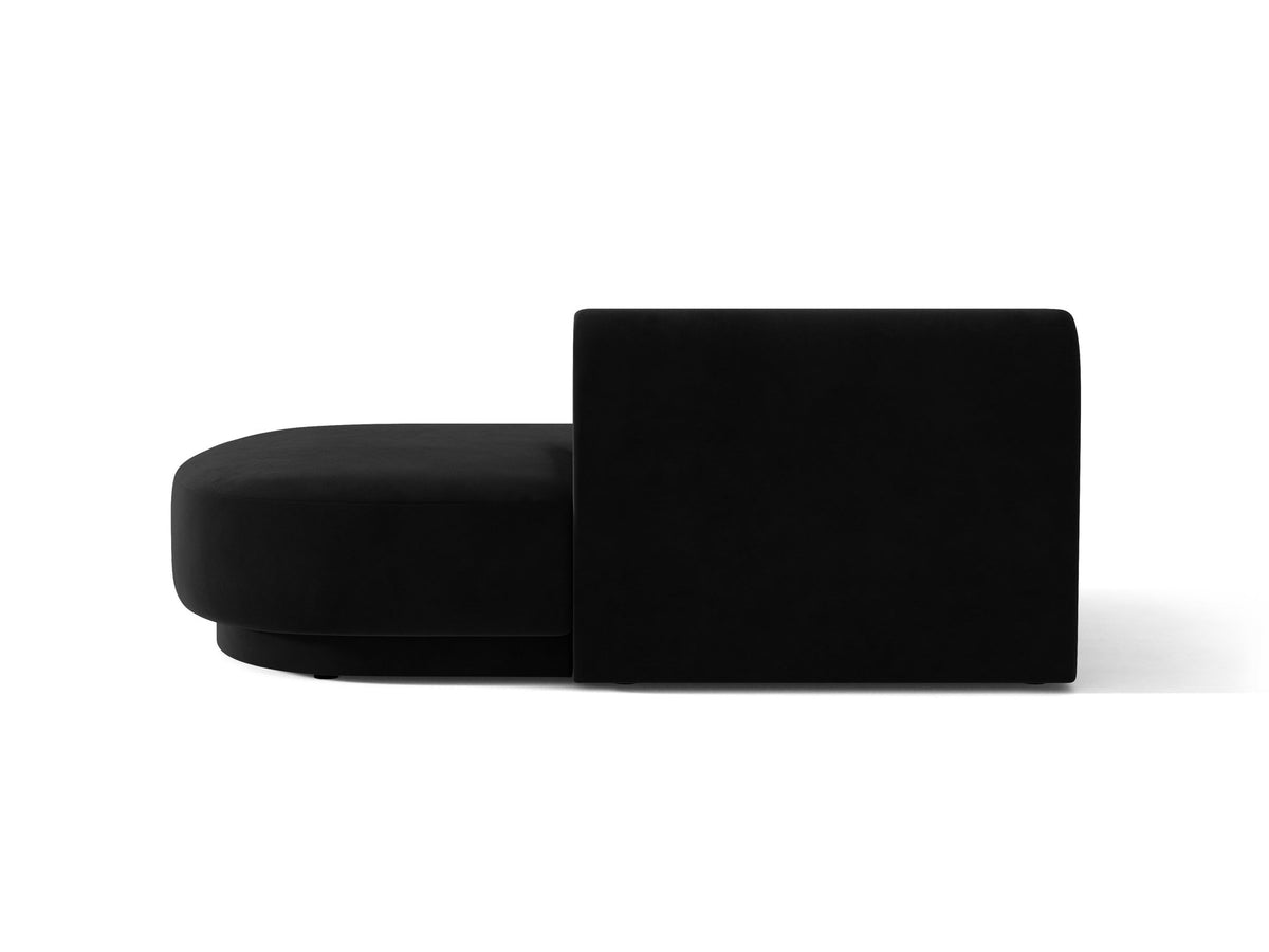 Miley Sitting Module Open rechts 2 Sitzer in Black-Bluvel präsentiert im Onlineshop von KAQTU Design AG. Modulares Sofa ist von Micadoni