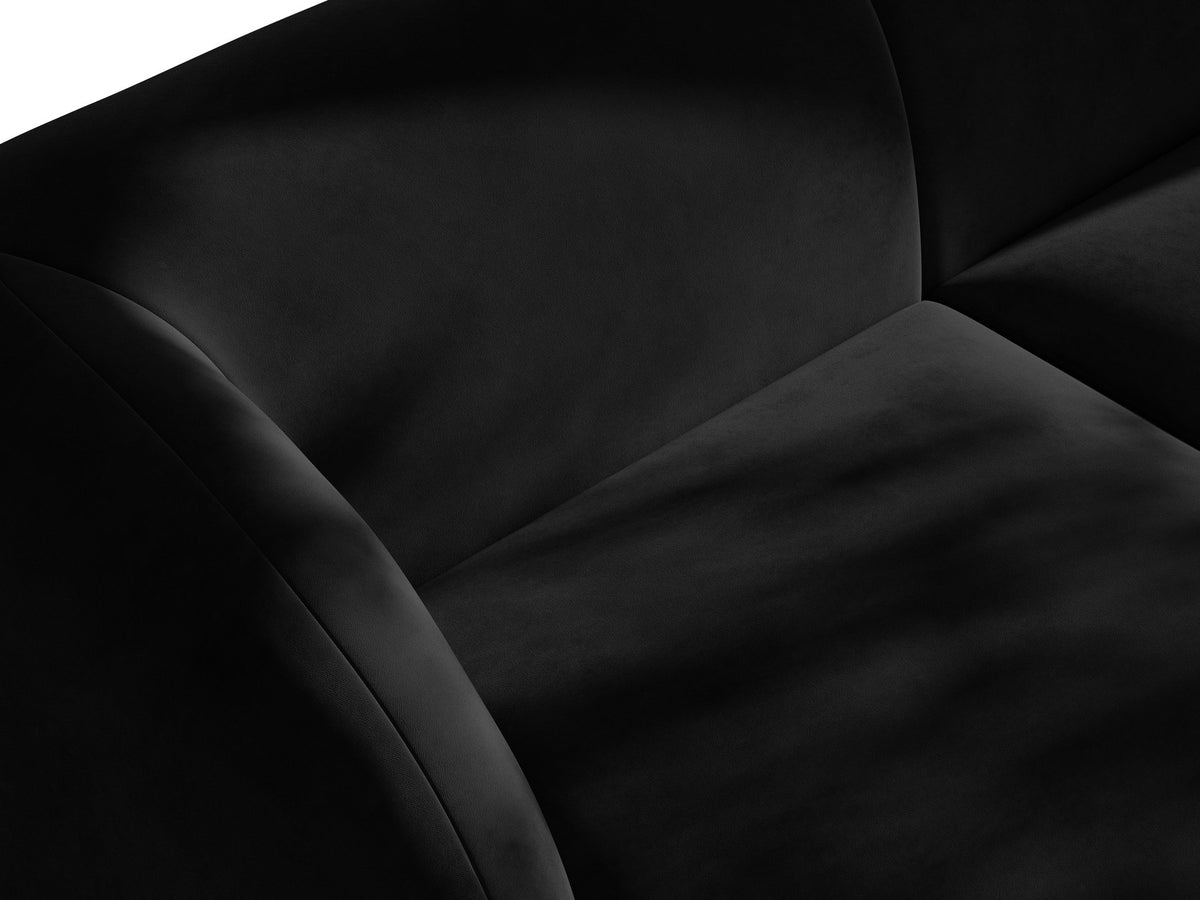 Miley Sitting Module Open rechts 2 Sitzer in Black-Bluvel präsentiert im Onlineshop von KAQTU Design AG. Modulares Sofa ist von Micadoni