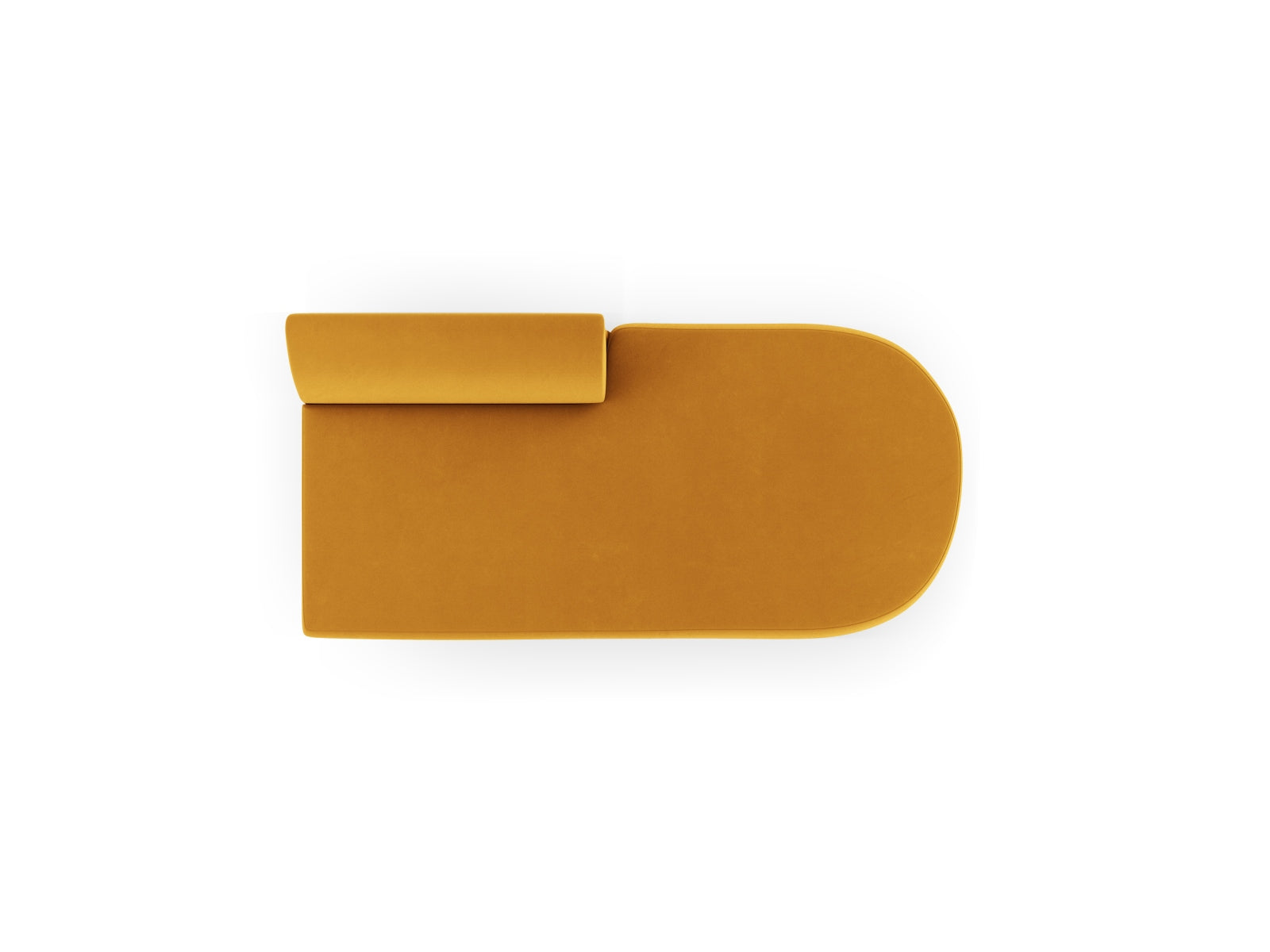 Stylisches 2-Sitzer-Modul Miley in Gelb-Bluvel, ideal für moderne Wohnräume, bietet Komfort und Flexibilität im Design.