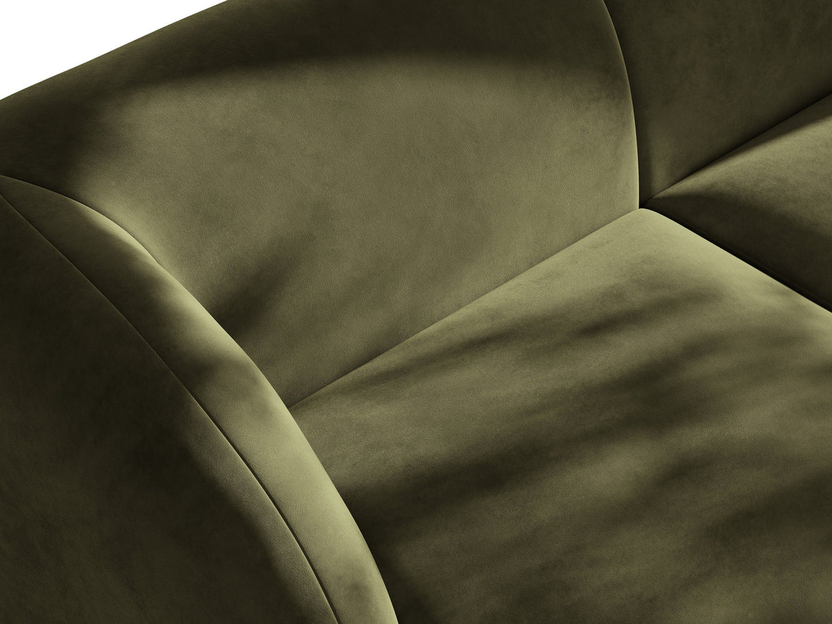 Miley Sitting Module Open rechts 2 Sitzer in Green-Bluvel präsentiert im Onlineshop von KAQTU Design AG. Modulares Sofa ist von Micadoni