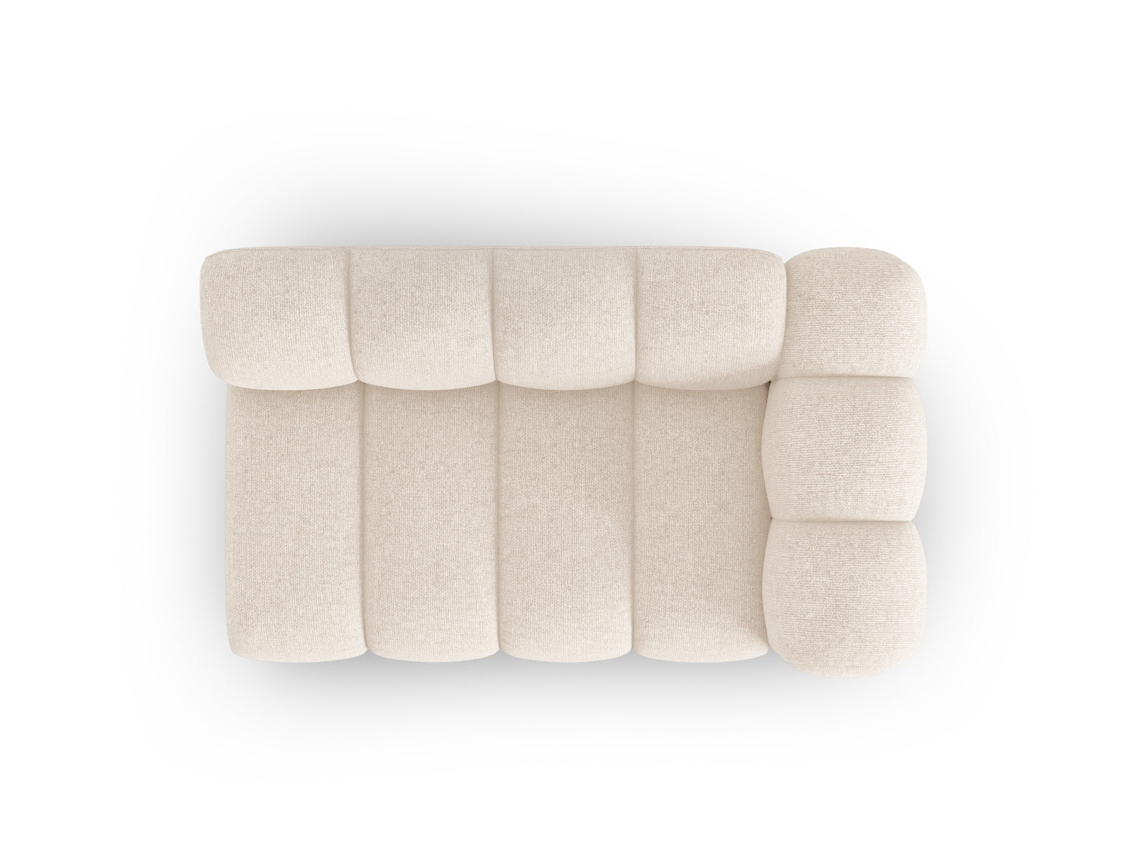 Lupine Modular Sofa rechts 2 Sitzer in Light Beige präsentiert im Onlineshop von KAQTU Design AG. Modulares Sofa ist von Micadoni