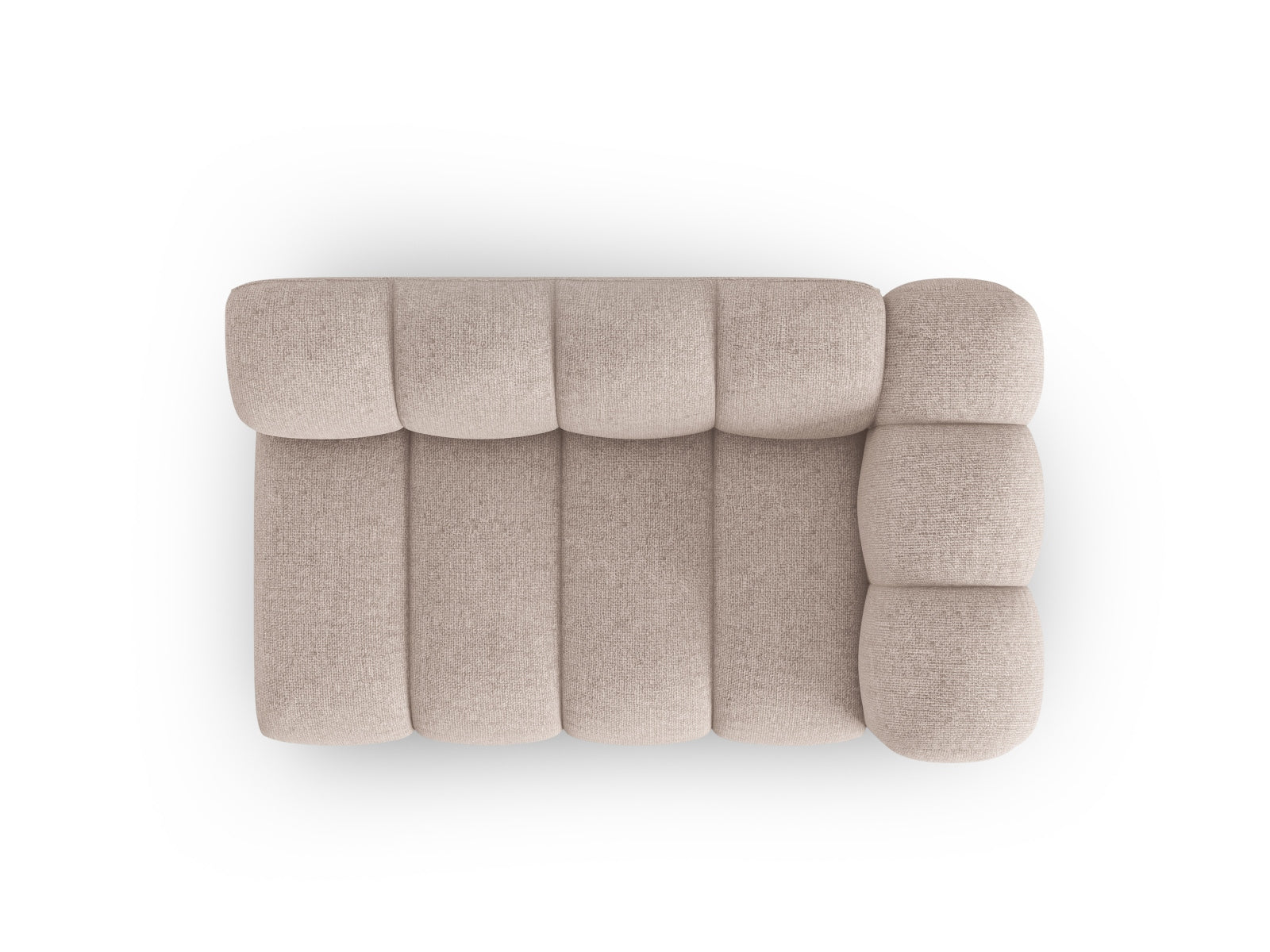 Lupine Modular Sofa rechts 2 Sitzer in Beige präsentiert im Onlineshop von KAQTU Design AG. Modulares Sofa ist von Micadoni