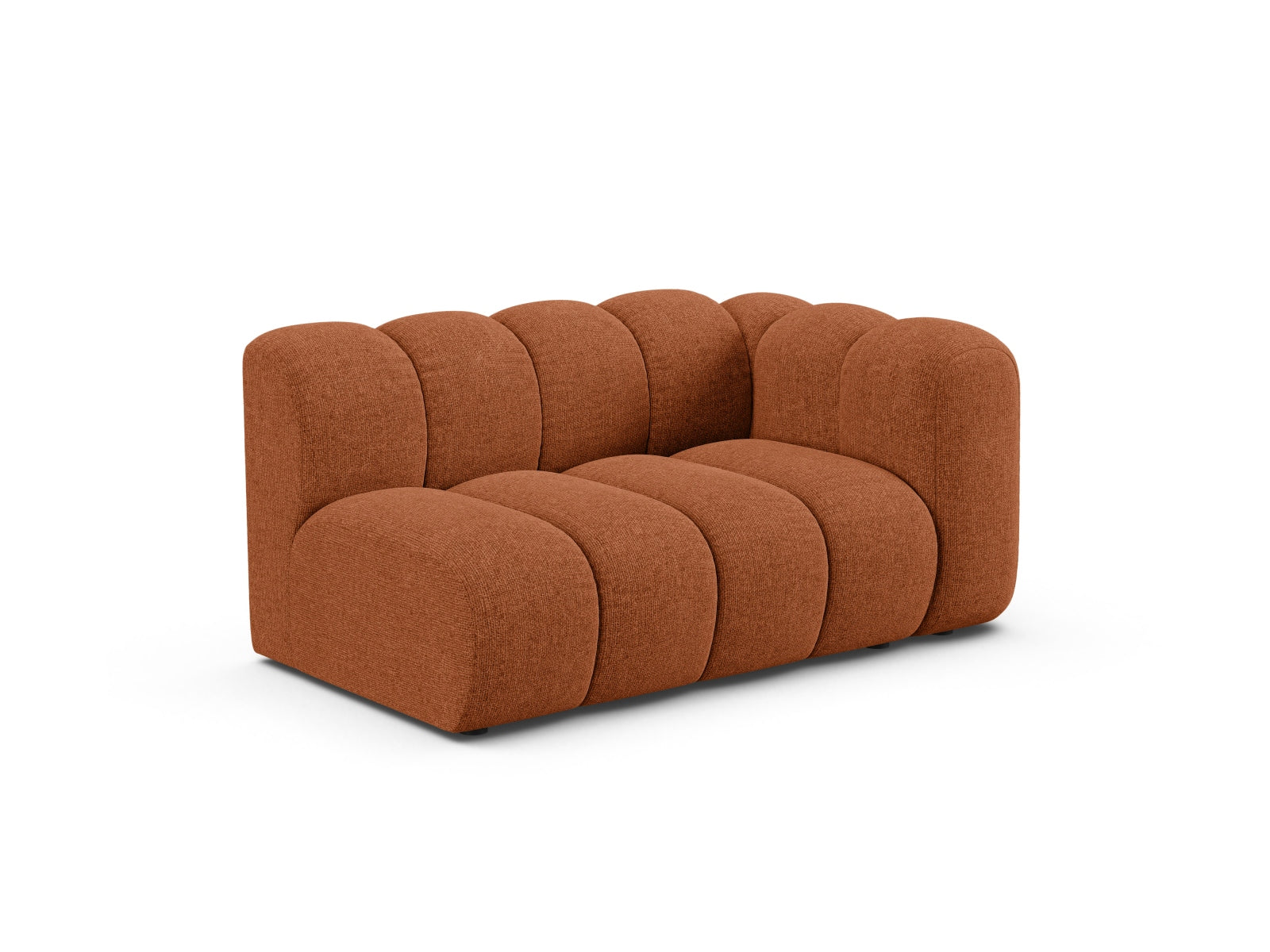 Elegantes Lupine Modular Sofa rechts 2 Sitzer in Brick-Eden, ideal für stilvolle Wohnräume, von Micadoni.