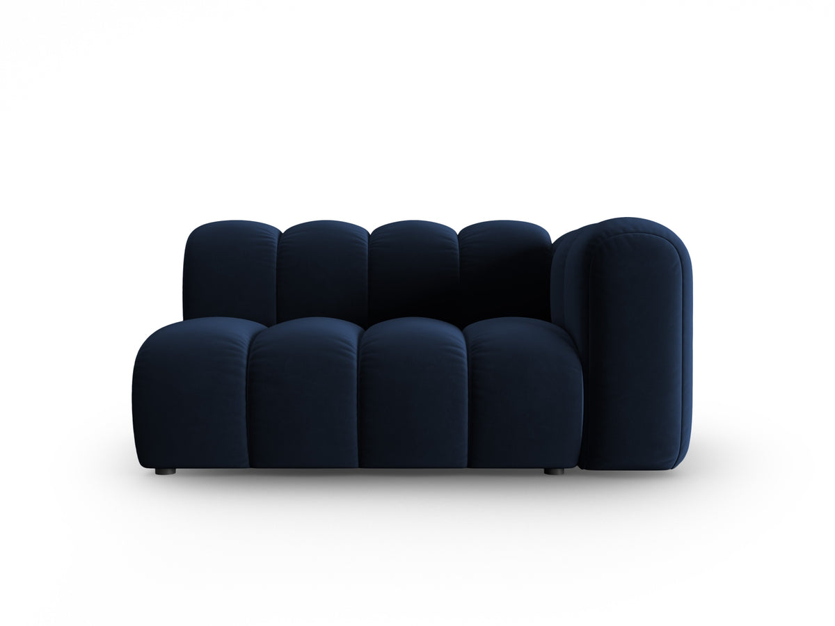 Lupine Velour Modular Sofa rechts 2 Sitzer in Royal Blue-Salvador präsentiert im Onlineshop von KAQTU Design AG. Modulares Sofa ist von Micadoni