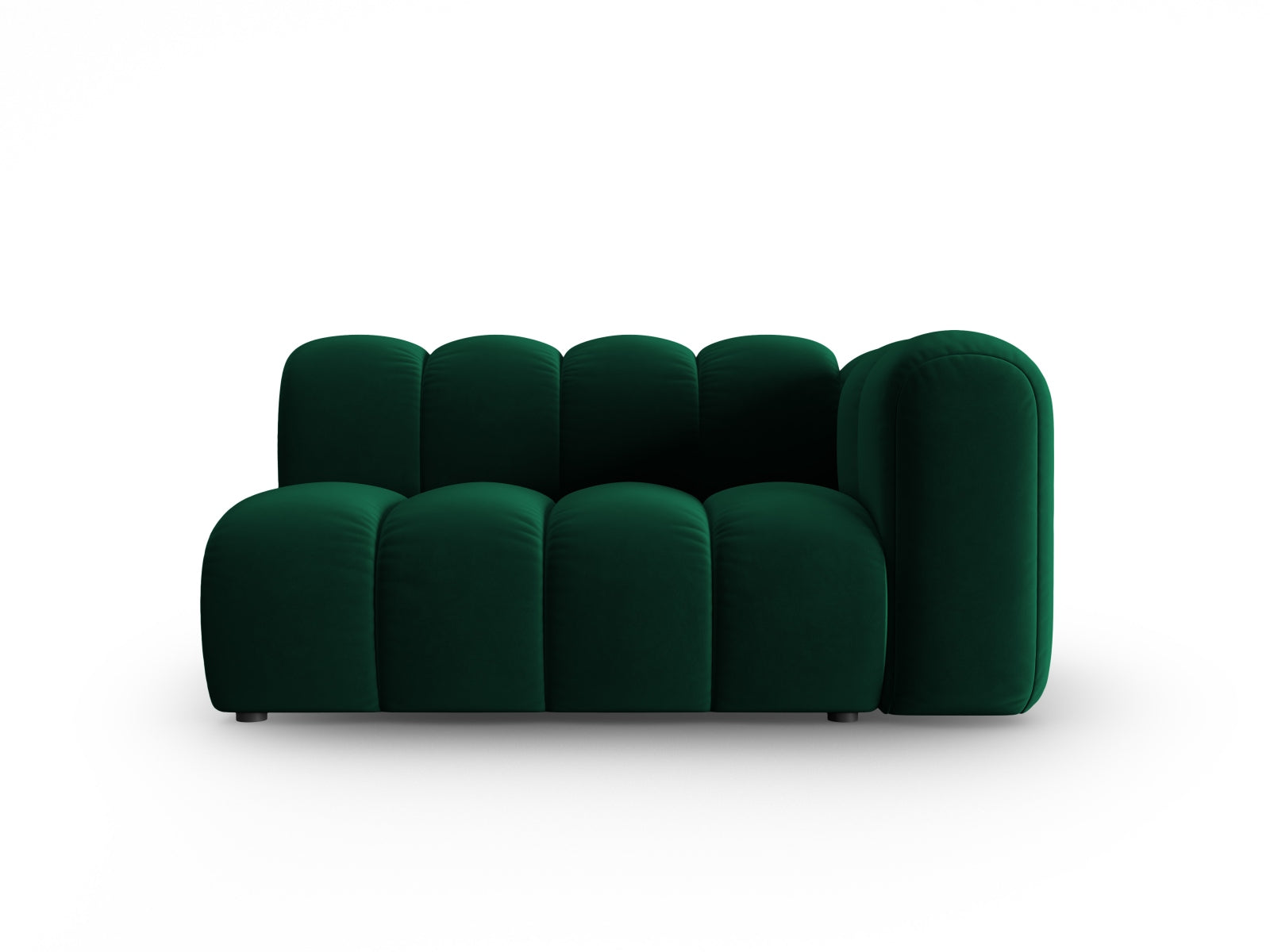 Lupine Velour Modular Sofa rechts 2 Sitzer in Bottle Green präsentiert im Onlineshop von KAQTU Design AG. Modulares Sofa ist von Micadoni