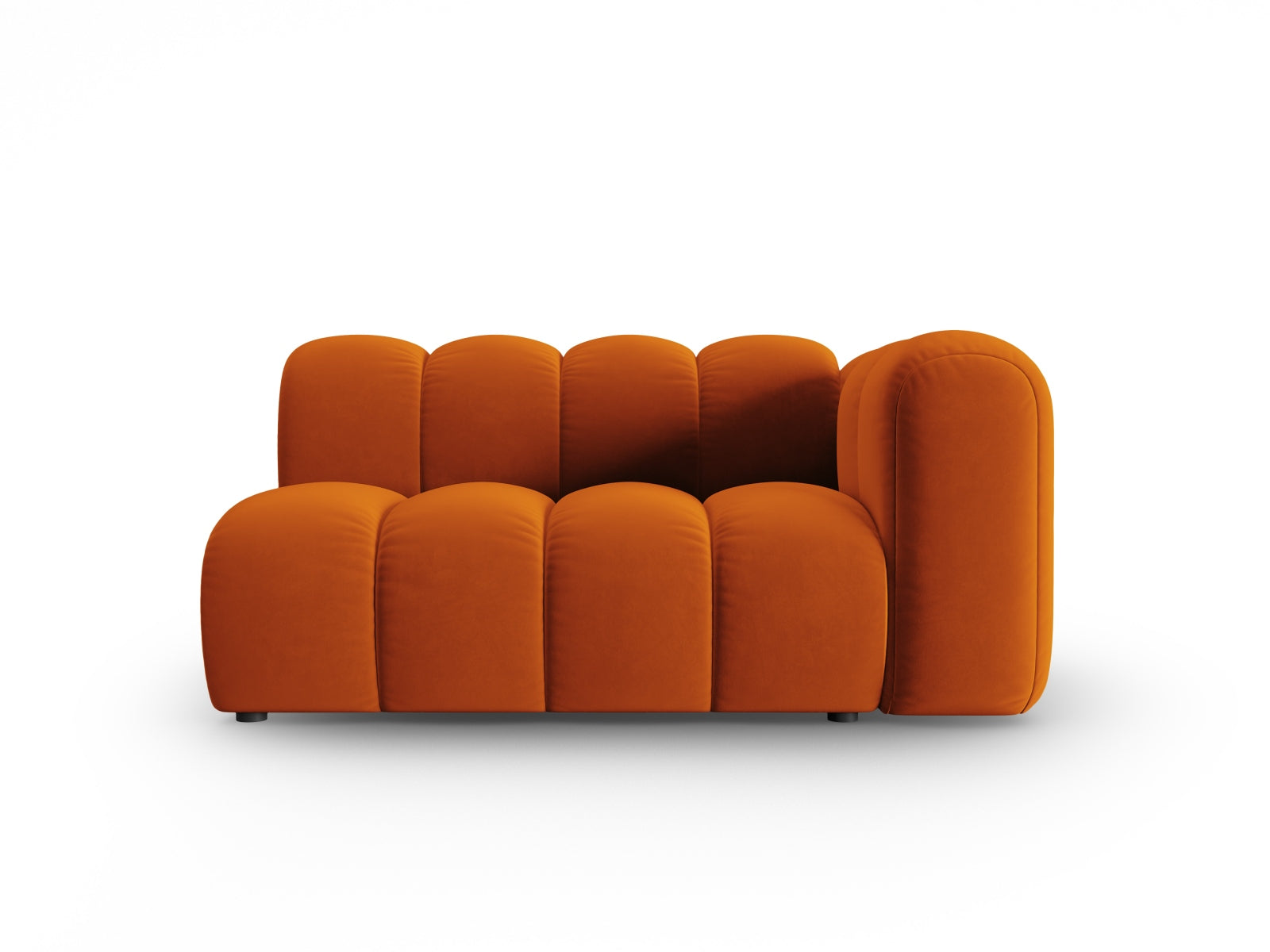 Lupine Velour Modular Sofa rechts 2 Sitzer in Terracotta präsentiert im Onlineshop von KAQTU Design AG. Modulares Sofa ist von Micadoni