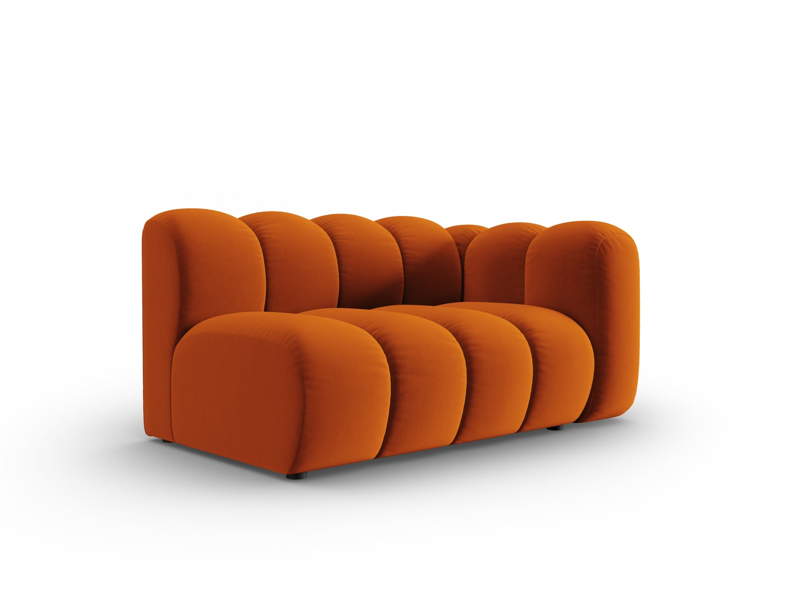Lupine Velour Modular Sofa rechts 2 Sitzer in Terracotta-Salvador präsentiert im Onlineshop von KAQTU Design AG. Modulares Sofa ist von Micadoni