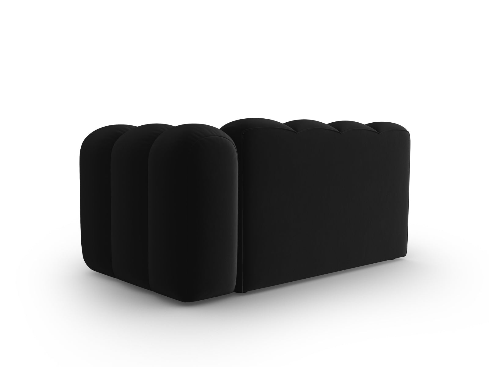 Lupine Velour Modular Sofa rechts 2 Sitzer in Black-Salvador präsentiert im Onlineshop von KAQTU Design AG. Modulares Sofa ist von Micadoni