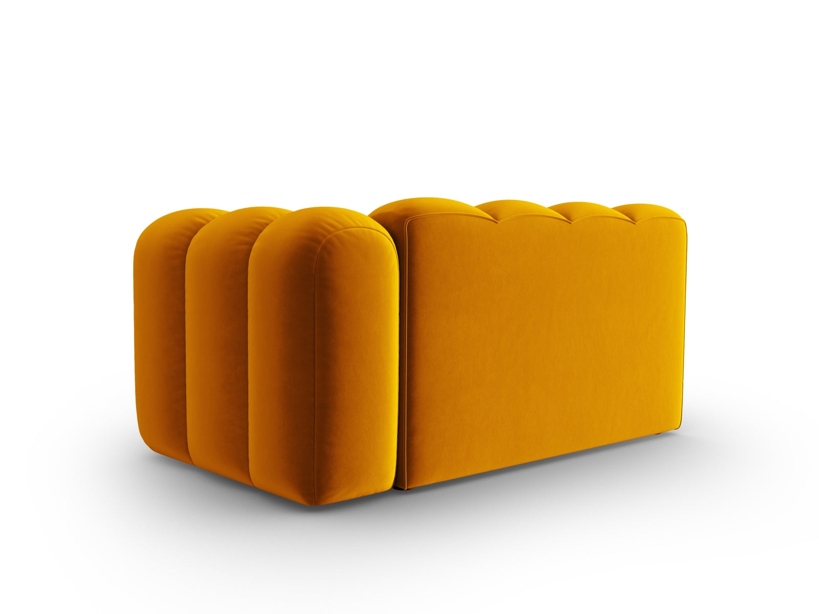 Lupine Velour Modular Sofa rechts 2 Sitzer in Yellow-Salvador präsentiert im Onlineshop von KAQTU Design AG. Modulares Sofa ist von Micadoni
