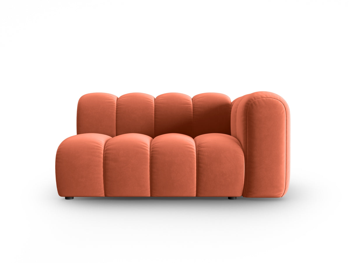 Lupine Velour Modular Sofa rechts 2 Sitzer in Coral-Salvador präsentiert im Onlineshop von KAQTU Design AG. Modulares Sofa ist von Micadoni