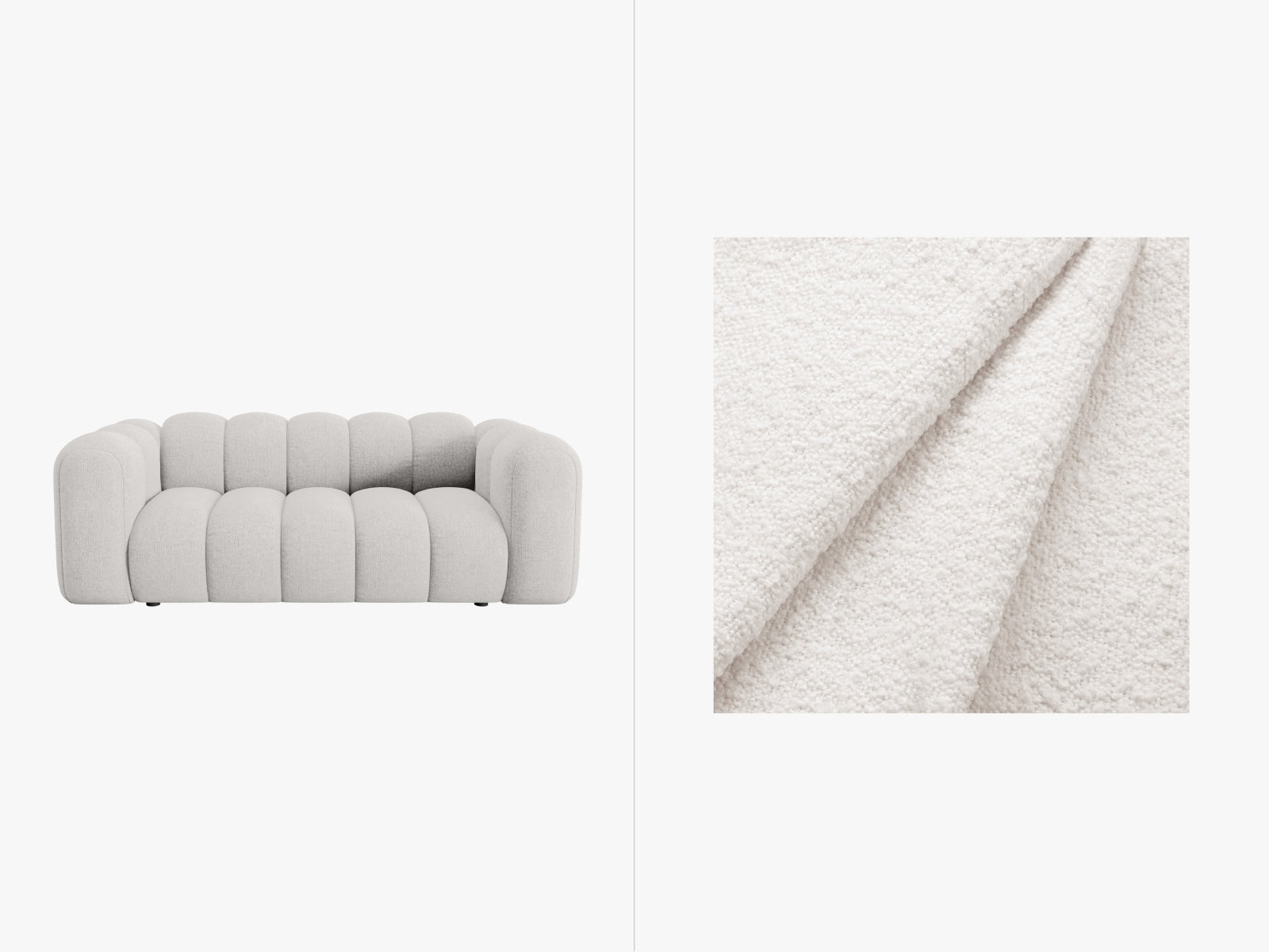 Lupine Sofa 2 Sitzer in White präsentiert im Onlineshop von KAQTU Design AG. 2er Sofa ist von Micadoni