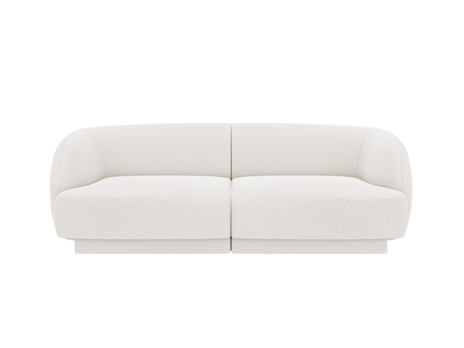Miley Boucle Sofa 2 Sitzer in White-Baloo präsentiert im Onlineshop von KAQTU Design AG. 3er Sofa ist von Micadoni