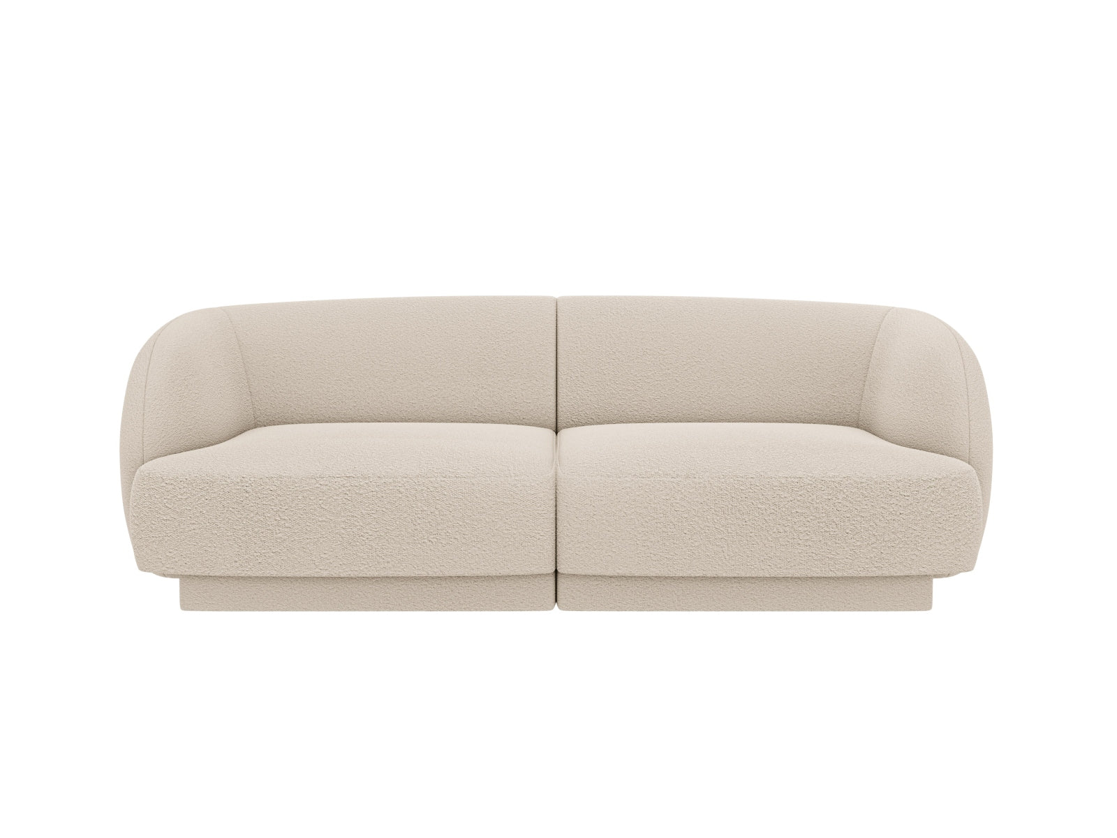 Miley Boucle Sofa 2 Sitzer in Beige-Baloo präsentiert im Onlineshop von KAQTU Design AG. 3er Sofa ist von Micadoni