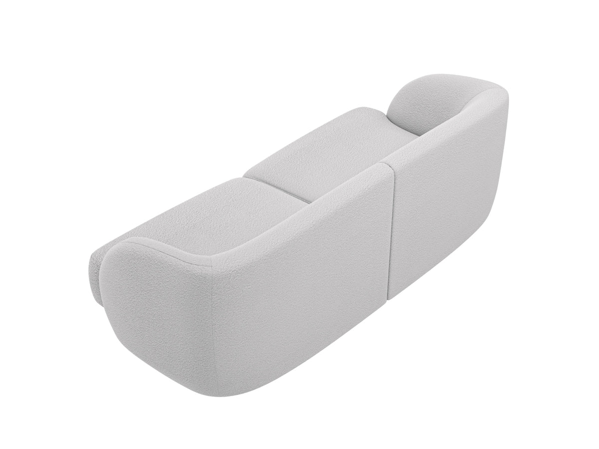 Miley Boucle Sofa 2 Sitzer in Light Grey-Baloo präsentiert im Onlineshop von KAQTU Design AG. 3er Sofa ist von Micadoni